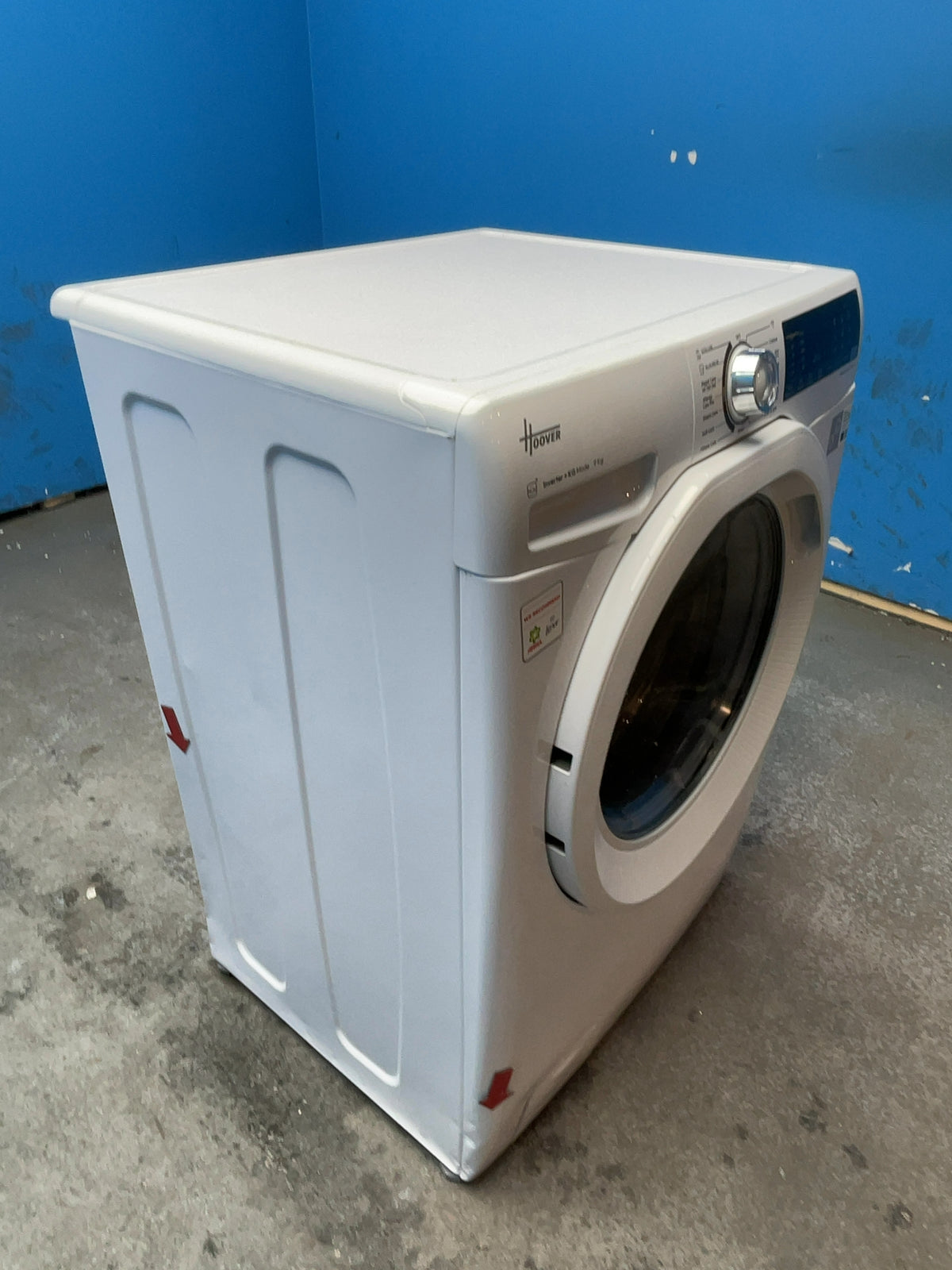 #GRC-168-907 - Hoover H-WASH 350 9kg 1600rpm Washing Machine – Eco-Power Inverter Motor, White
