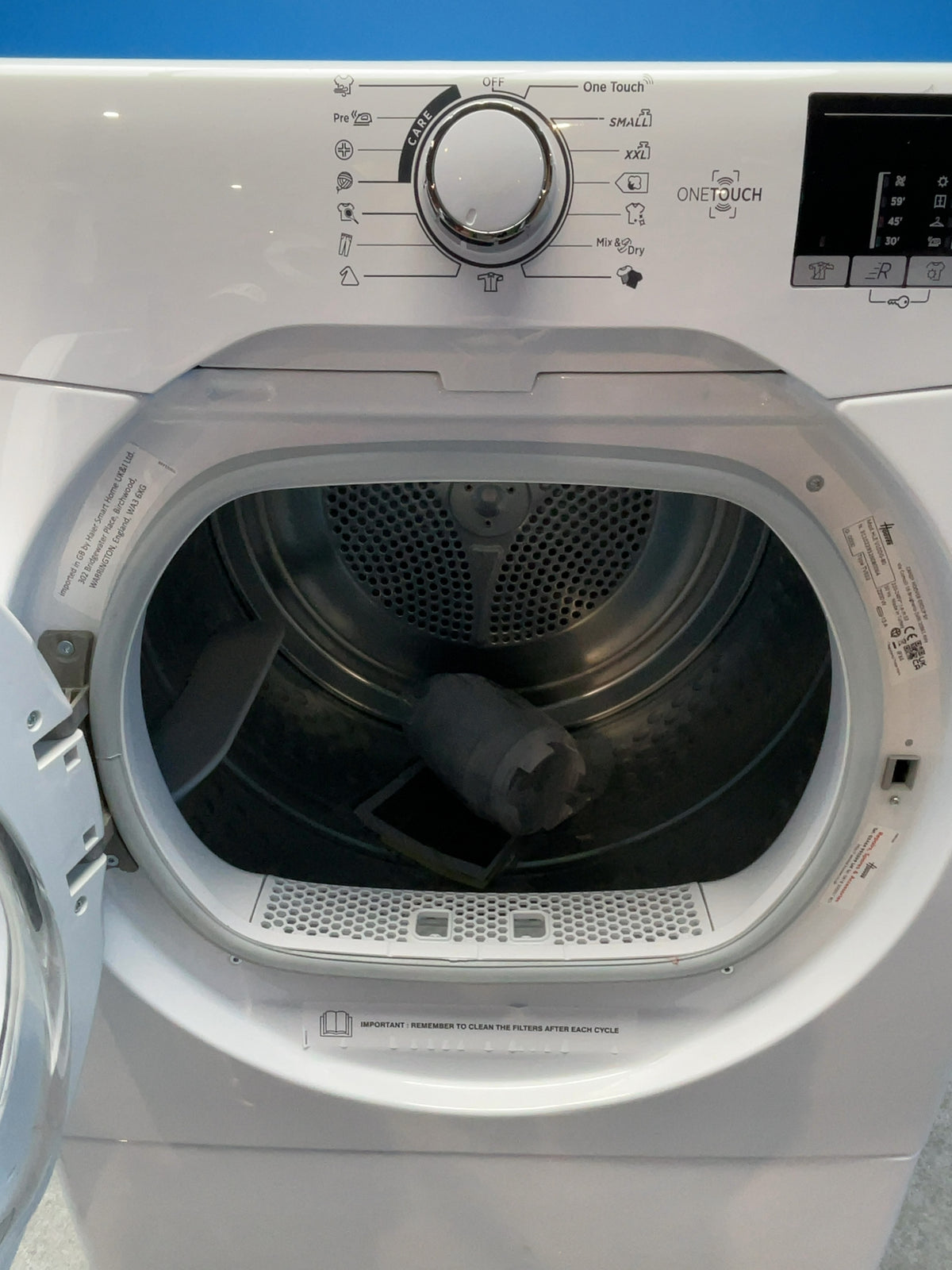 #GRC-168-914 - Hoover H-DRY 300 10kg Vented Tumble Dryer – WiFi Connected, White