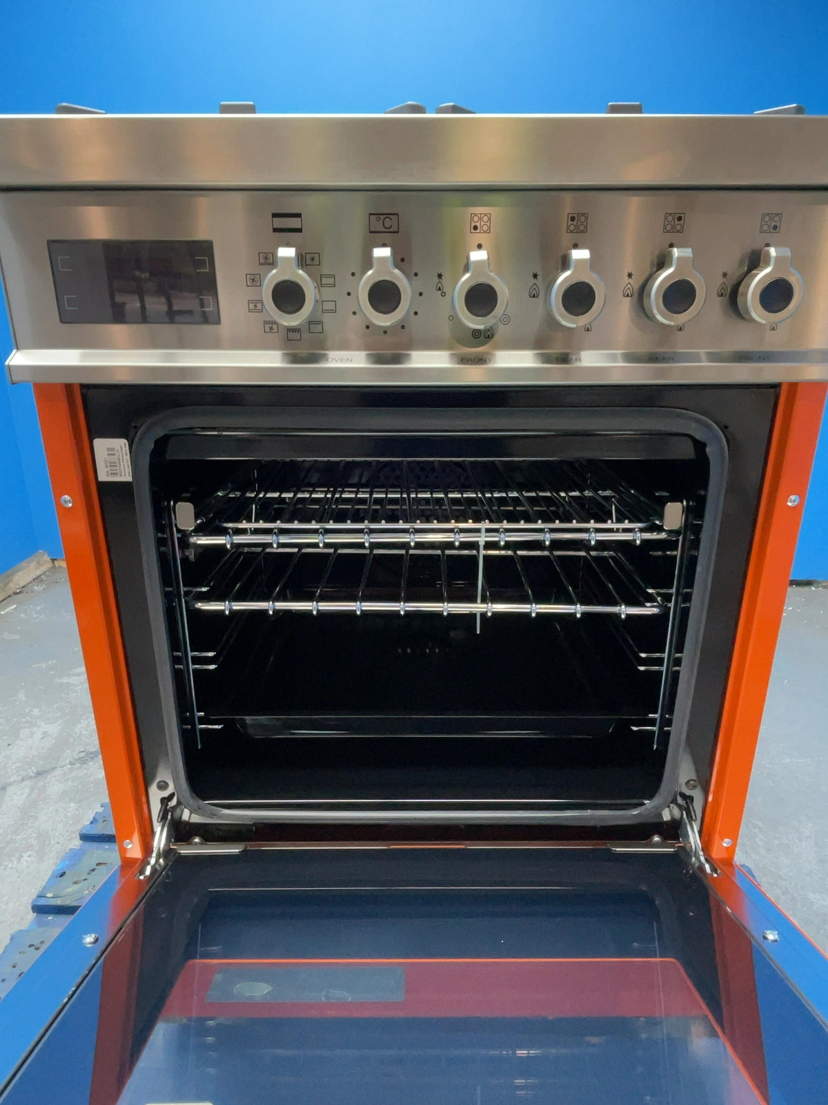 #GRC-168-955 - Bertazzoni 60cm Dual Fuel Range Cooker – 69L, 4 Gas Burners, Cast Iron Supports