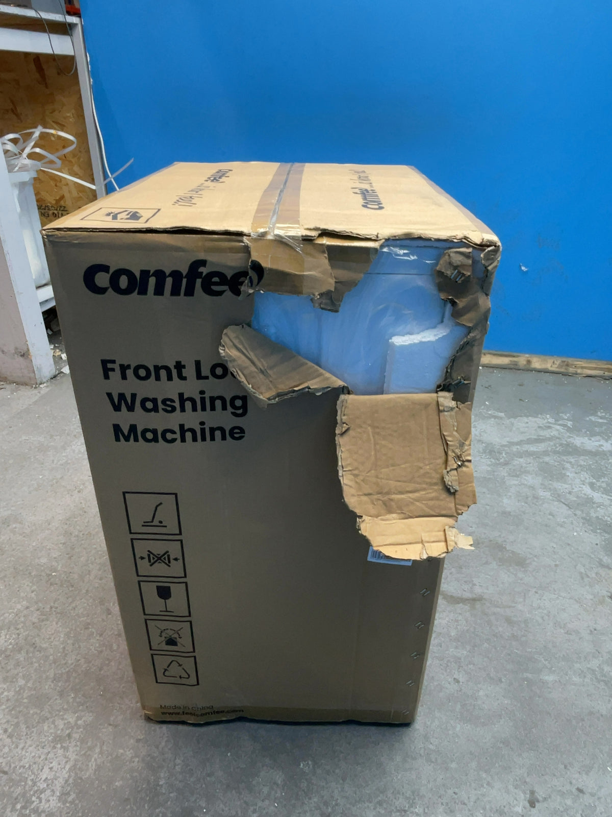 #GRC-168-980 - Comfee 7kg 1200rpm Washing Machine – Steam Wash & 15 Min Quick Cycle, White