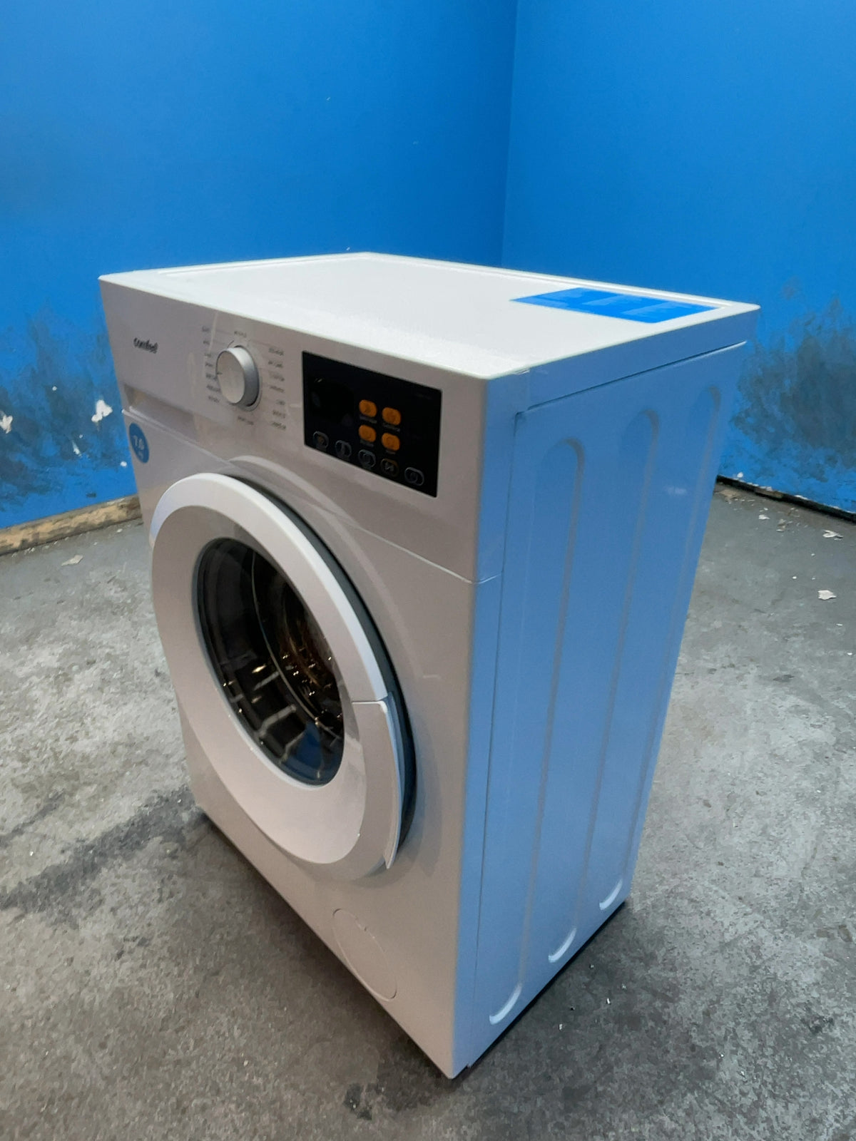 #GRC-168-991 - Comfee 7kg 1200rpm Washing Machine – Steam Wash & 15 Min Quick Cycle, White