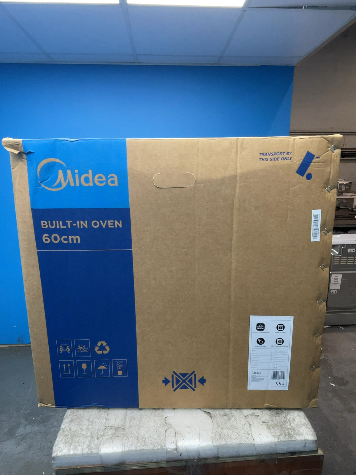 #GRC-169-013 - Midea 60cm Built In Electric Single Oven – 72L Capacity, Xpress Fry, Aqua Clean, WiFi, Black