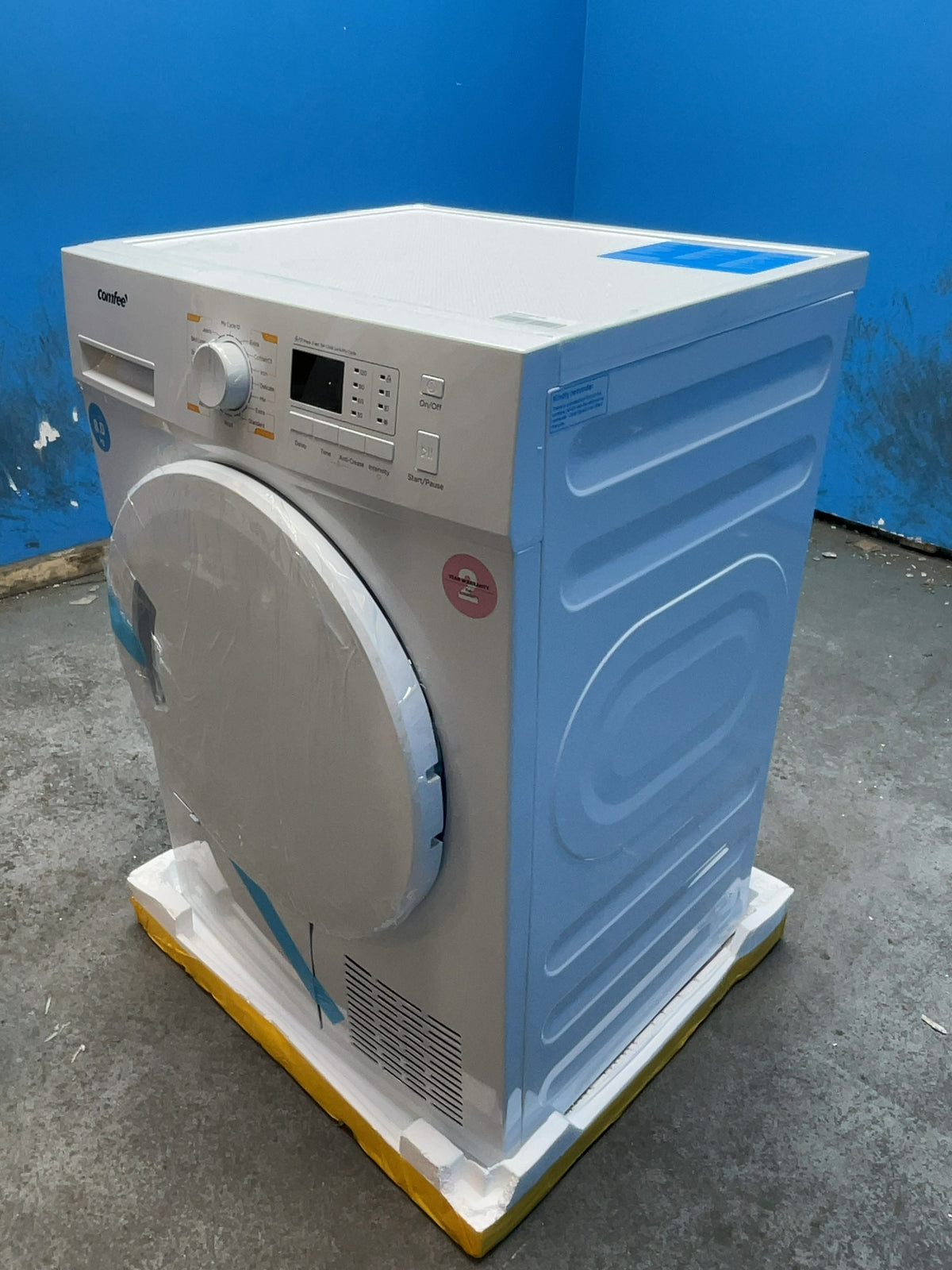 #GRC-169-257 - Comfee 8kg Heat Pump Tumble Dryer – 16 Programmes, Auto Dry Sensor, Anti-Crease, White