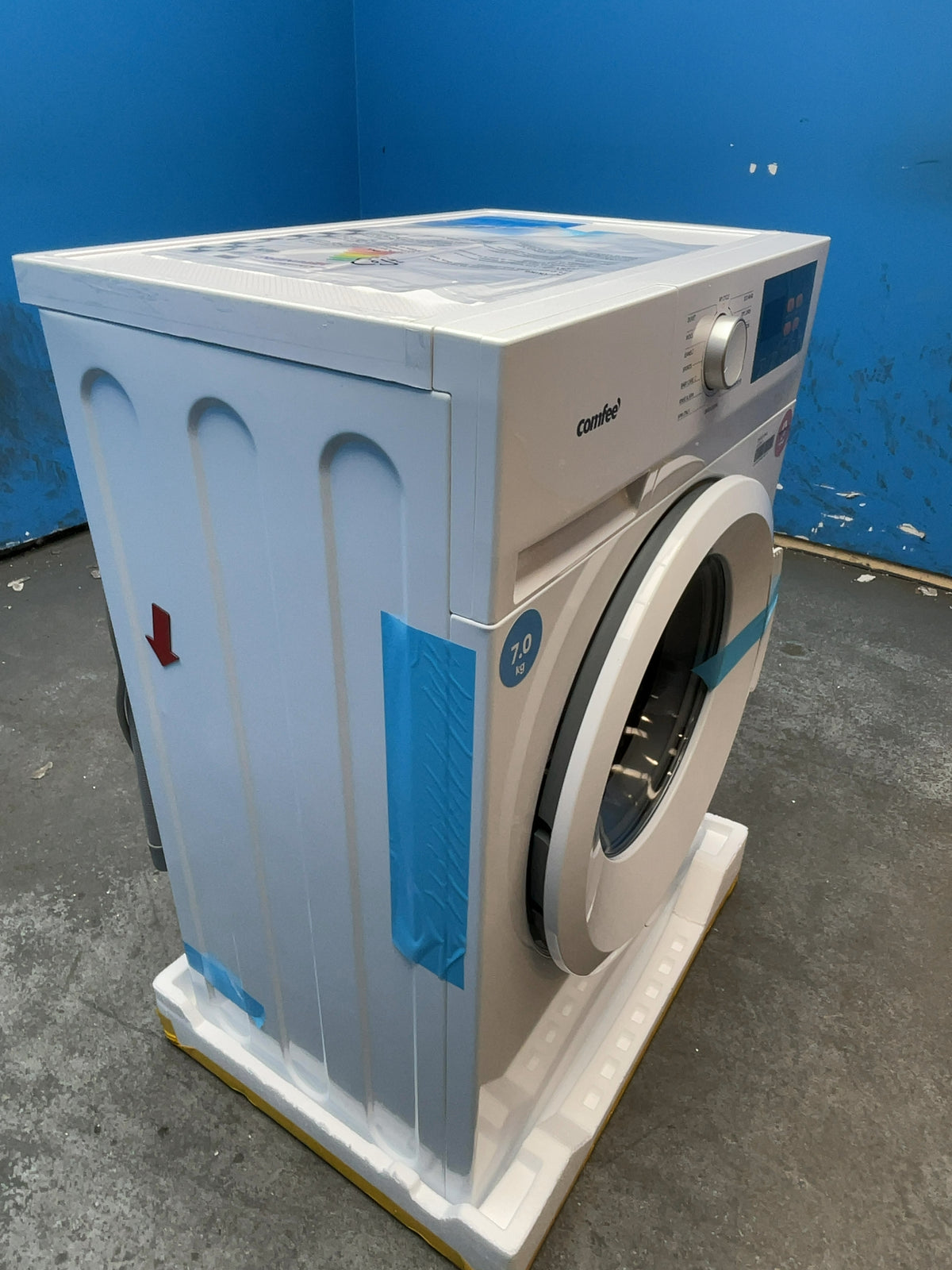 #GRC-169-267 - Comfee 7kg 1200rpm Washing Machine – Steam Wash & 15 Min Quick Cycle, White