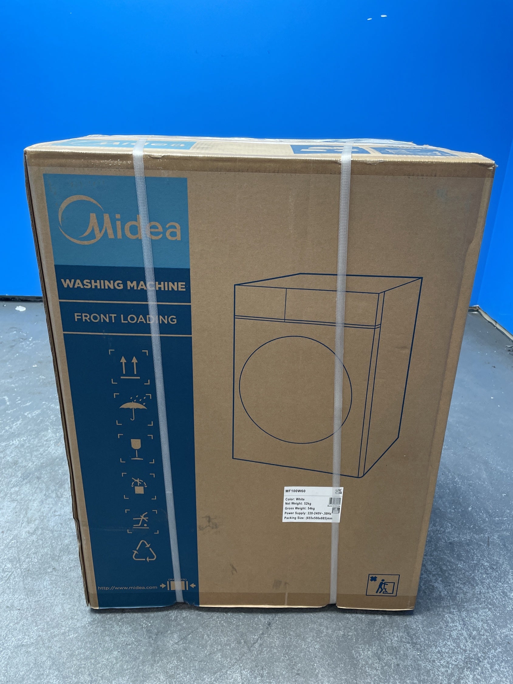 #GRC-158-893 - Midea MF100W60 6kg 1000 Spin Washing Machine with Lunar Dial