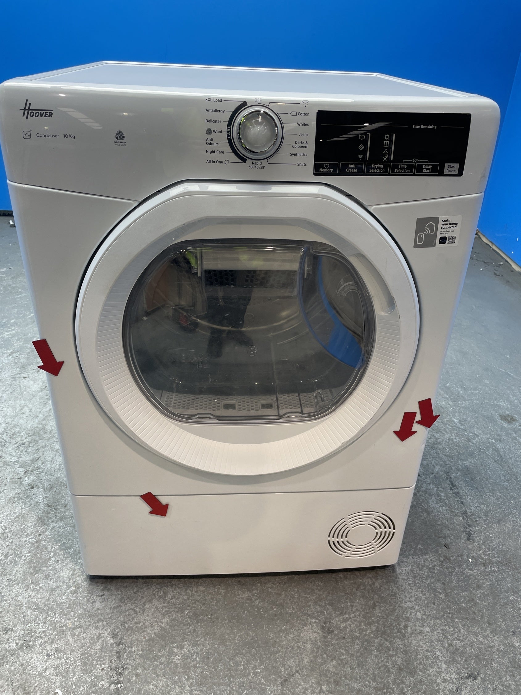 #GRC-157-737 - Hoover HRE C10TE-80 10kg Condenser Tumble Dryer