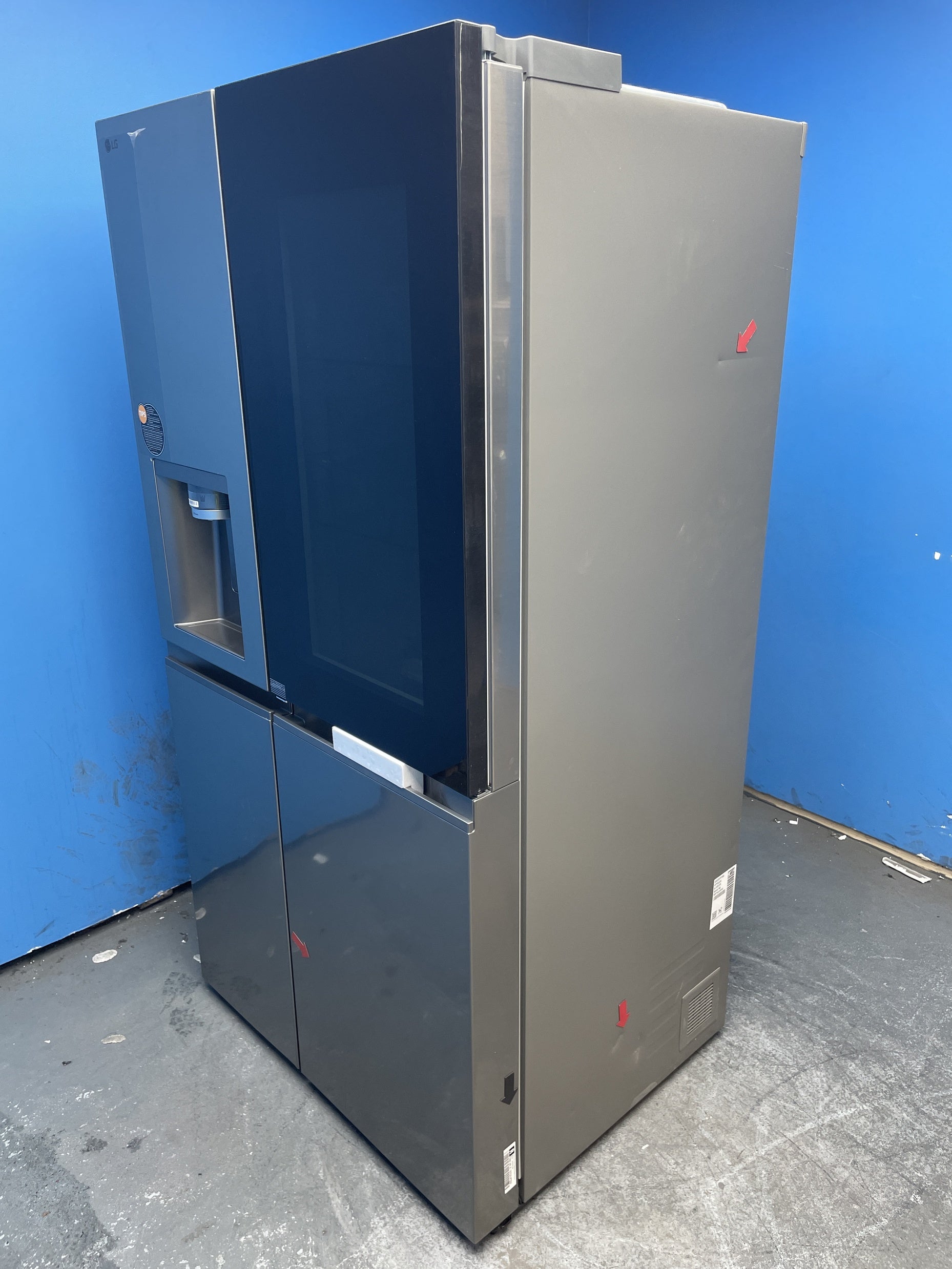 #GRC-158-129 - LG GSXE81PYBD InstaView American Style Fridge Freezer