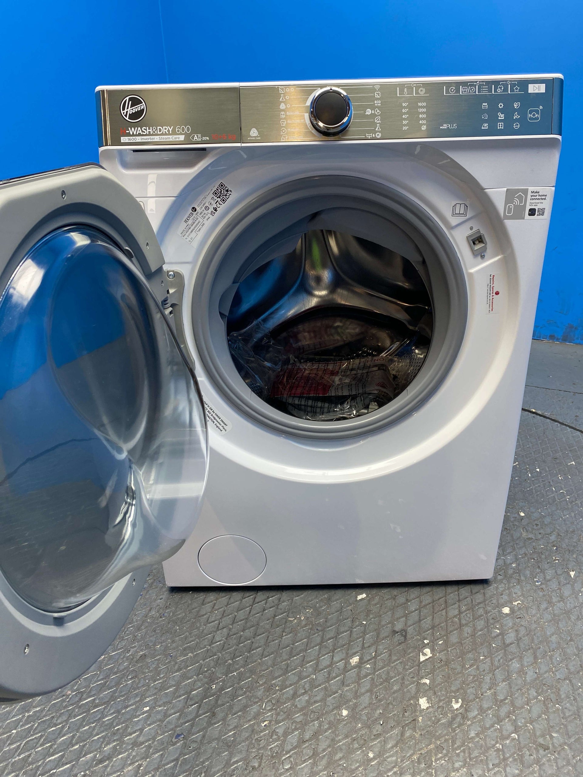 Hoover H6DPB6106MBC8-80 Wi-Fi 10/6kg 1600 Spin Washer Dryer