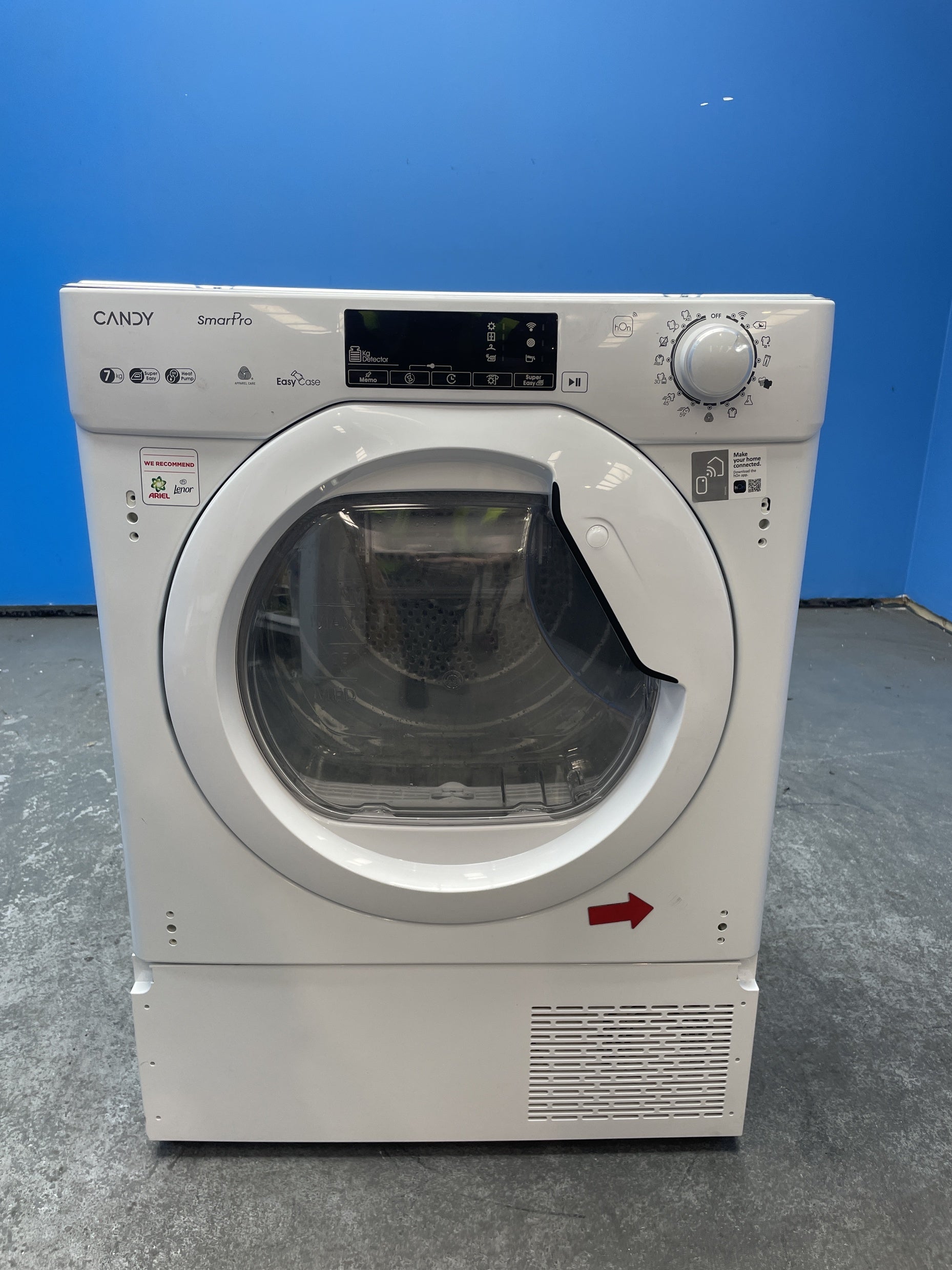 #GRC-160-034 - Candy BCTD H7A1TE-80 7kg Built In Heat Pump Tumble Dryer