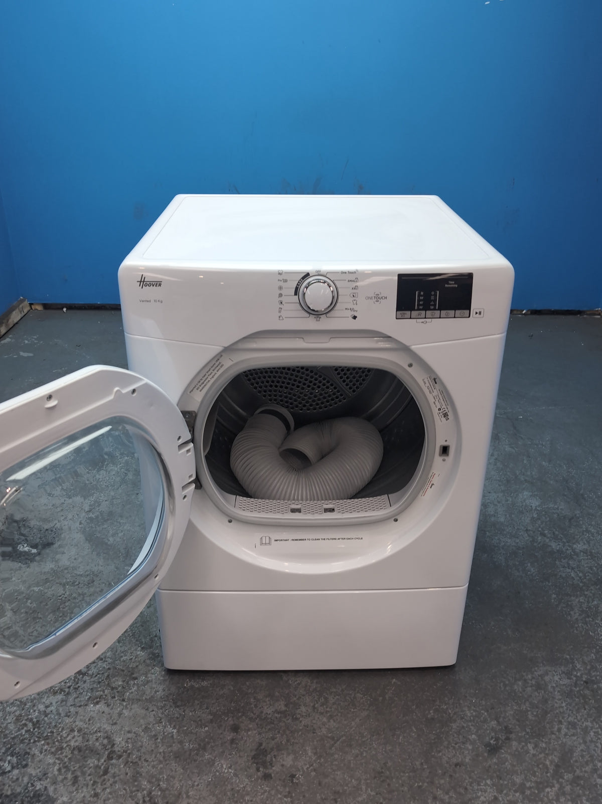 #GRC-164-362 - Hoover H-DRY 300 10kg Vented Tumble Dryer – WiFi Connected, White