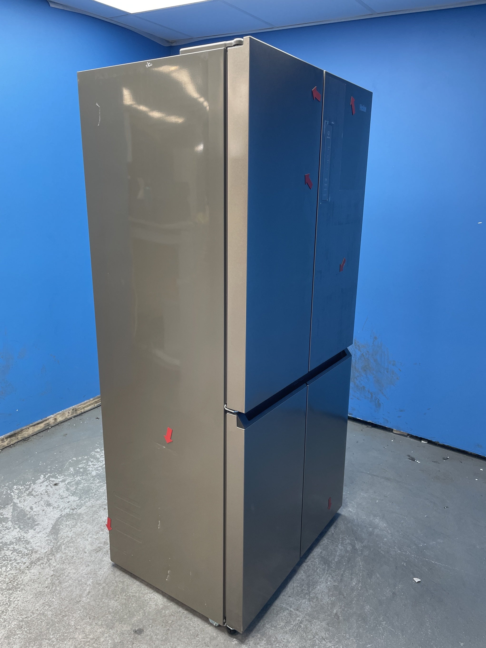 #GRC-157-887 - Haier HCR7818DNMM Cube 83 Total No Frost American Fridge Freezer