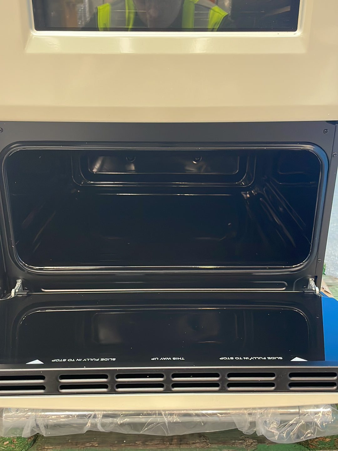 #GRC-164-335 - Belling Farmhouse 100cm Dual Fuel Range Cooker – 157L, AirFry, Cream