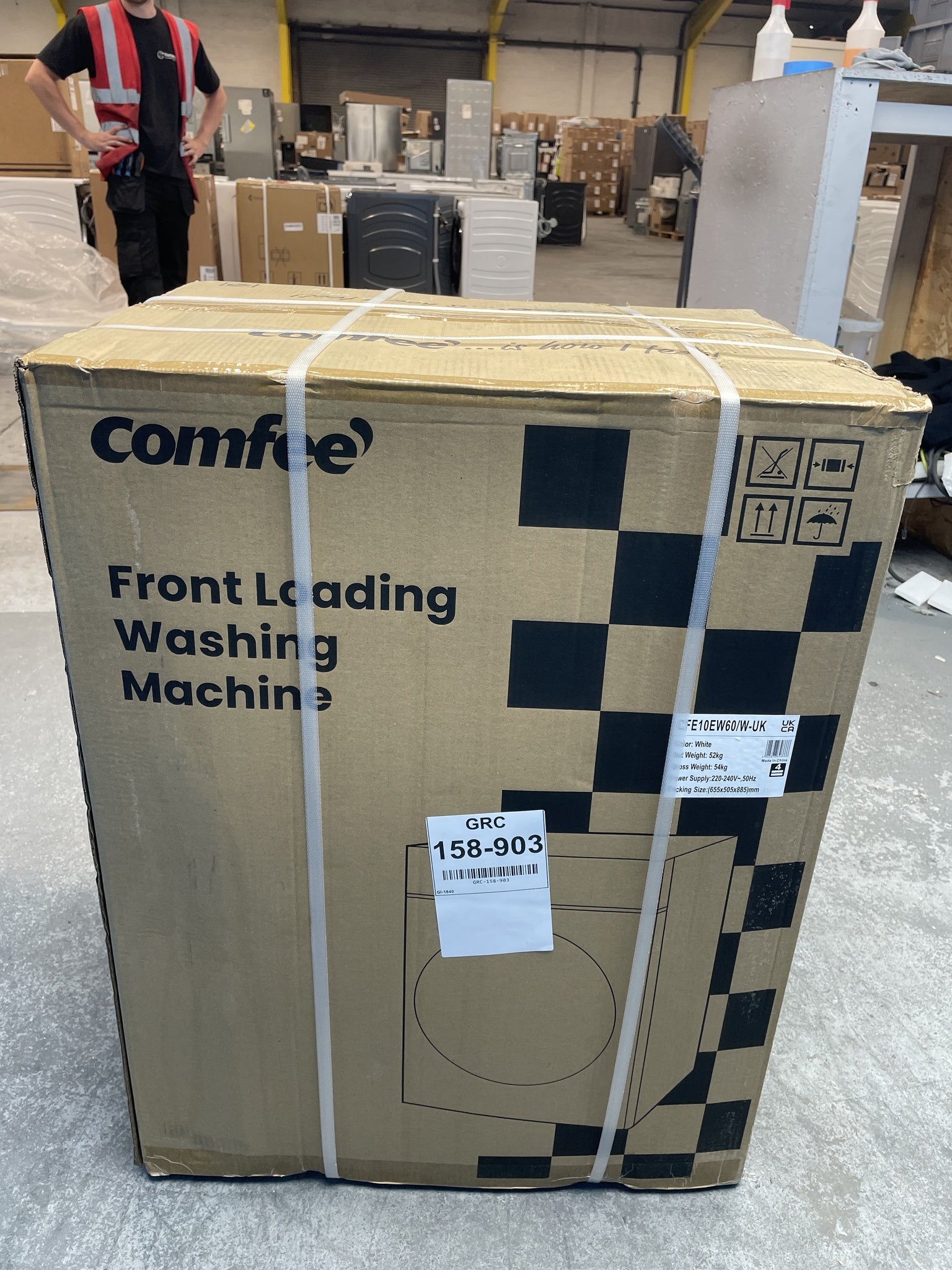 #GRC-158-903 - Comfee CFE10EW60/W Slim 6kg 1000rpm Washing Machine