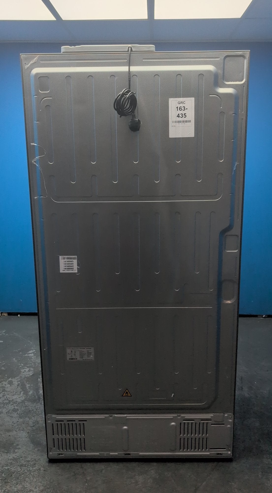 #GRC-163-435 - Haier American Style Fridge Freezer – 528L, Platinum Inox