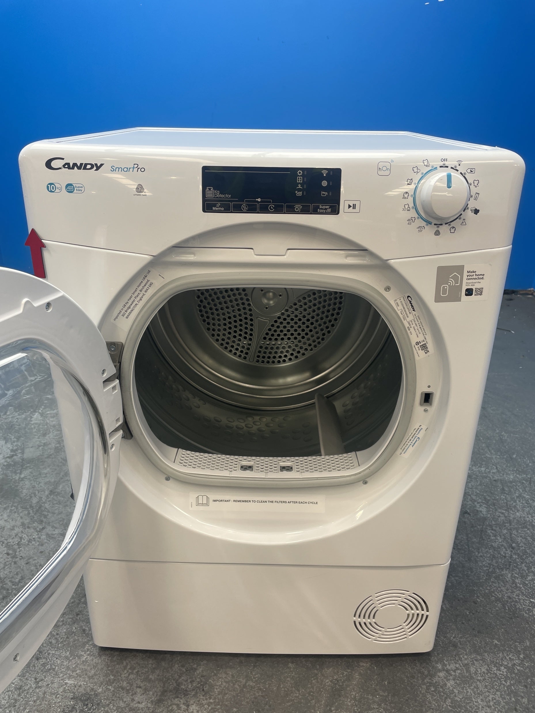 #GRC-159-014 - Candy Smart Pro CSOEC10TG-80 Wifi 10kg Condenser Tumble Dryer