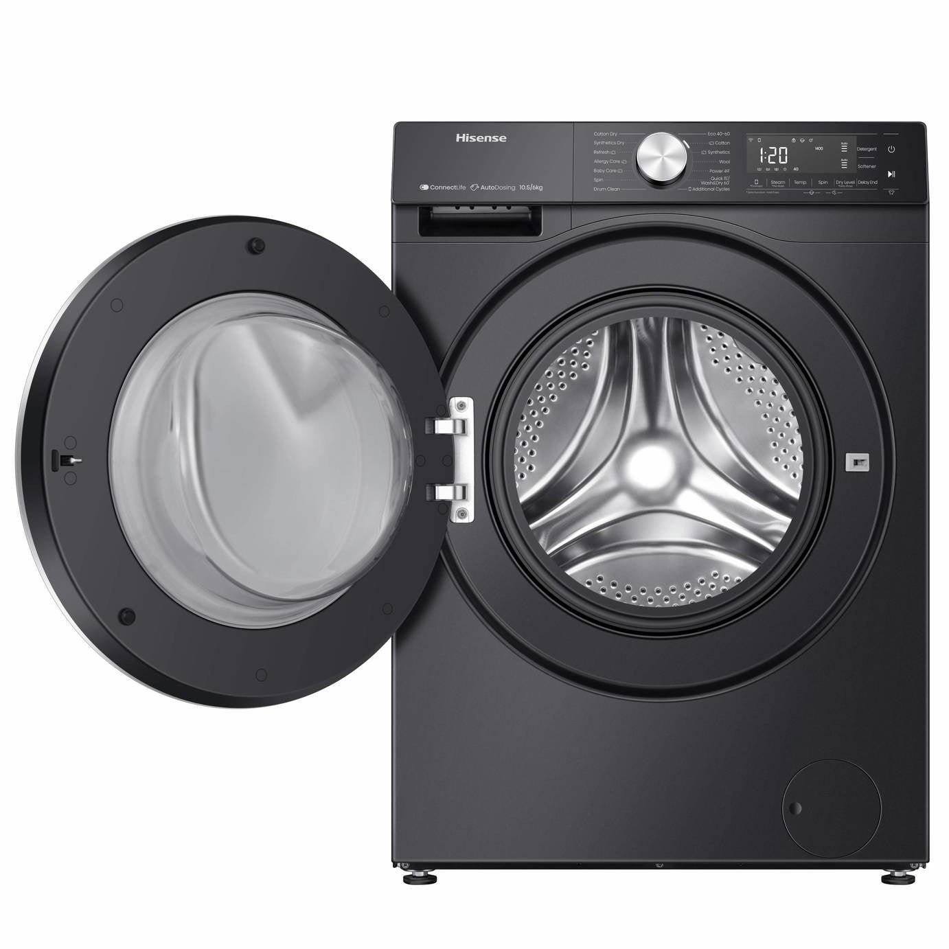 Hisense WD5S1045BB 10.5/6kg 1400rpm Auto Dosing Washer Dryer – Renew 2 U