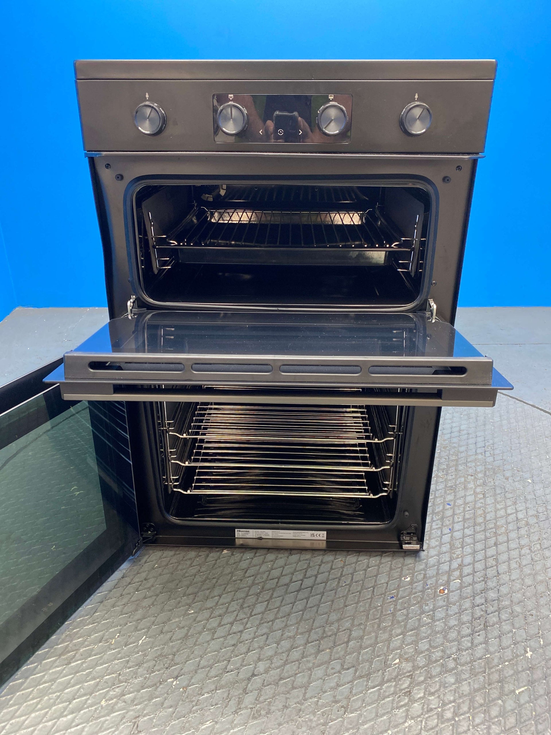 Hisense Hi6 Max HDCEIT6C20B Induction Double Freestanding Oven