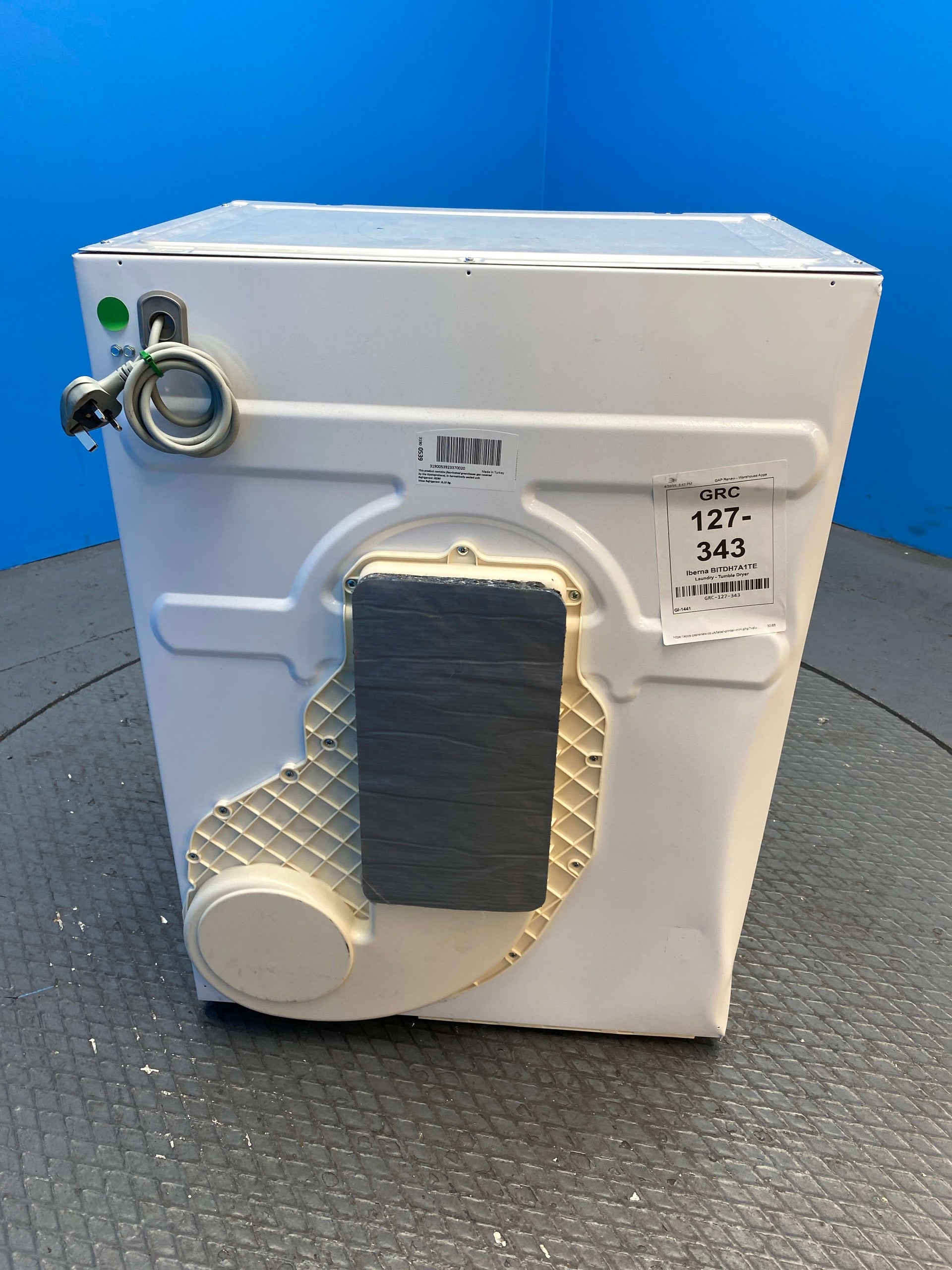 Iberna BITDH7A1TE 7kg Built-In Heat Pump Tumble Dryer