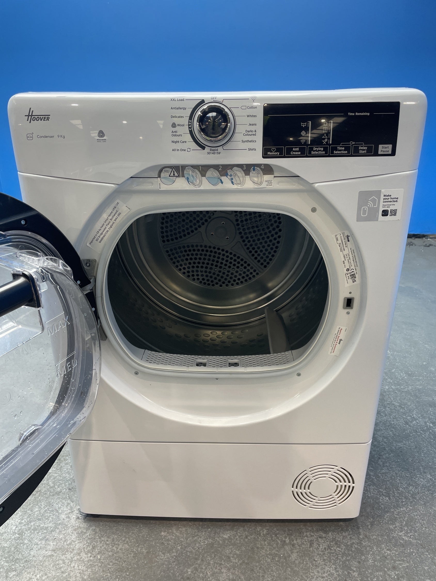 #GRC-158-341 - Hoover H-DRY 350 HREC9TBE-80 9kg Condenser Tumble Dryer