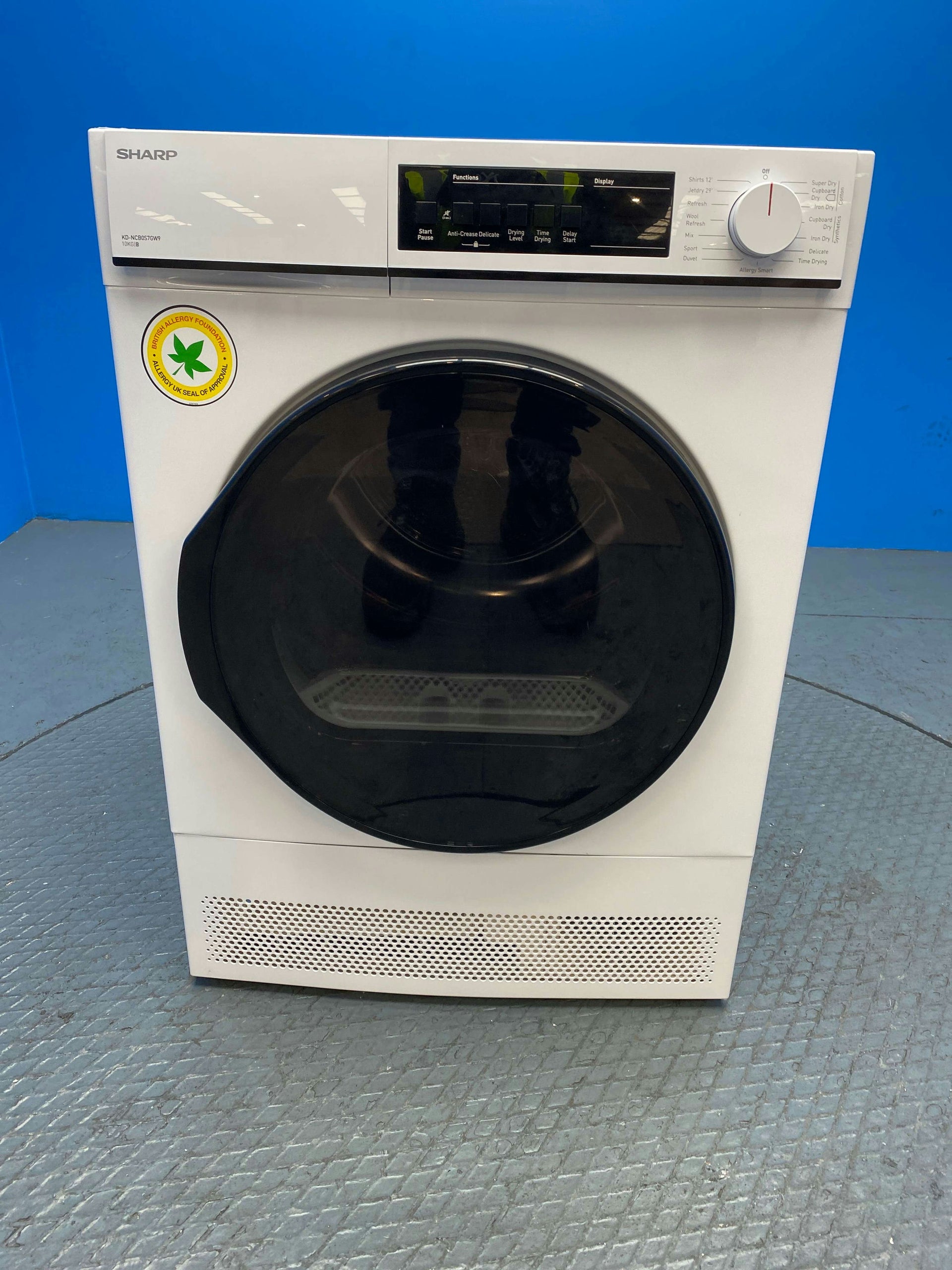 Sharp KD-NCB0S7GW9 10kg Condenser Tumble Dryer