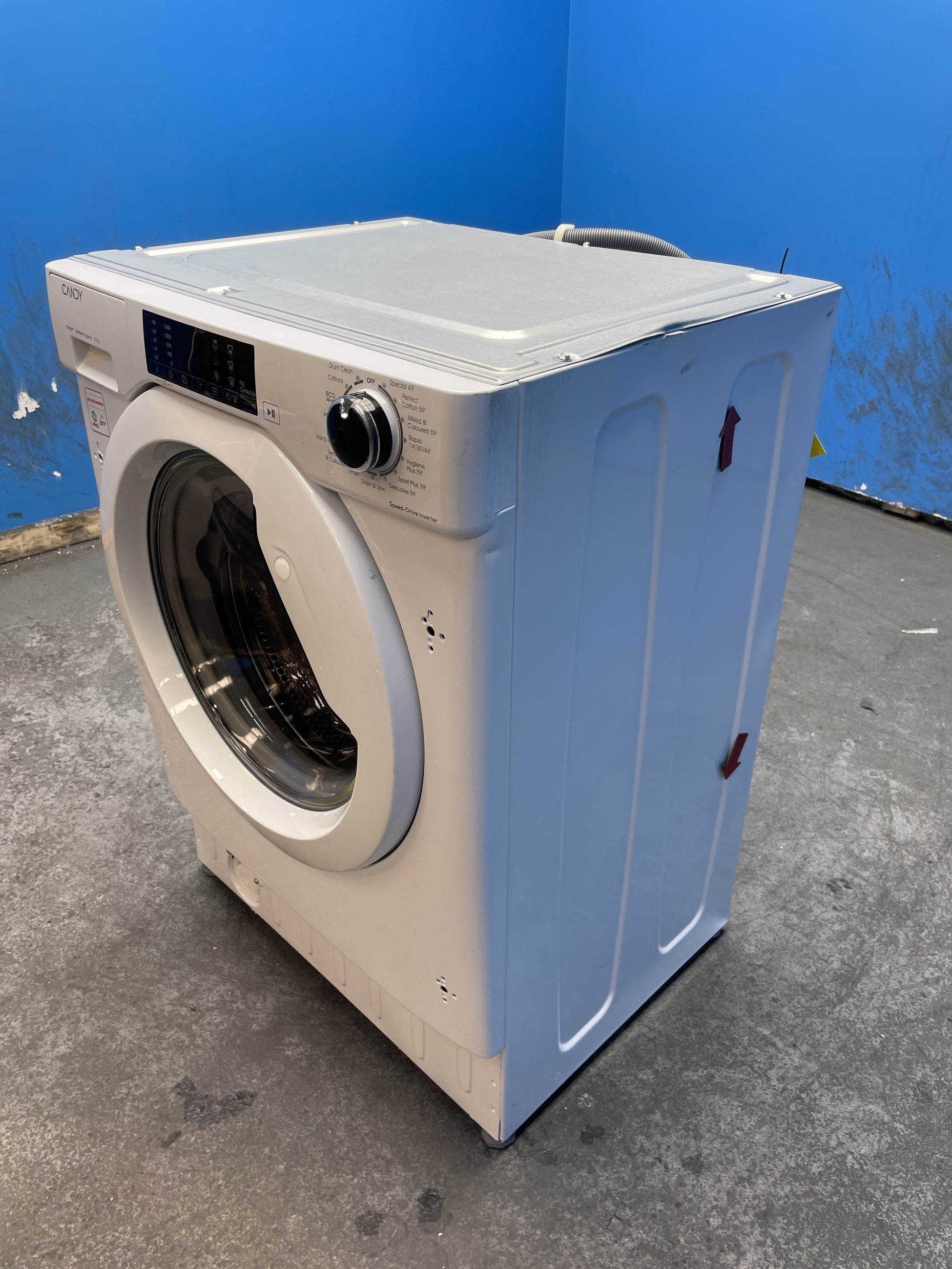 #GRC-163-471 - Candy 8kg 1400rpm Integrated Washing Machine – Inverter Motor, White
