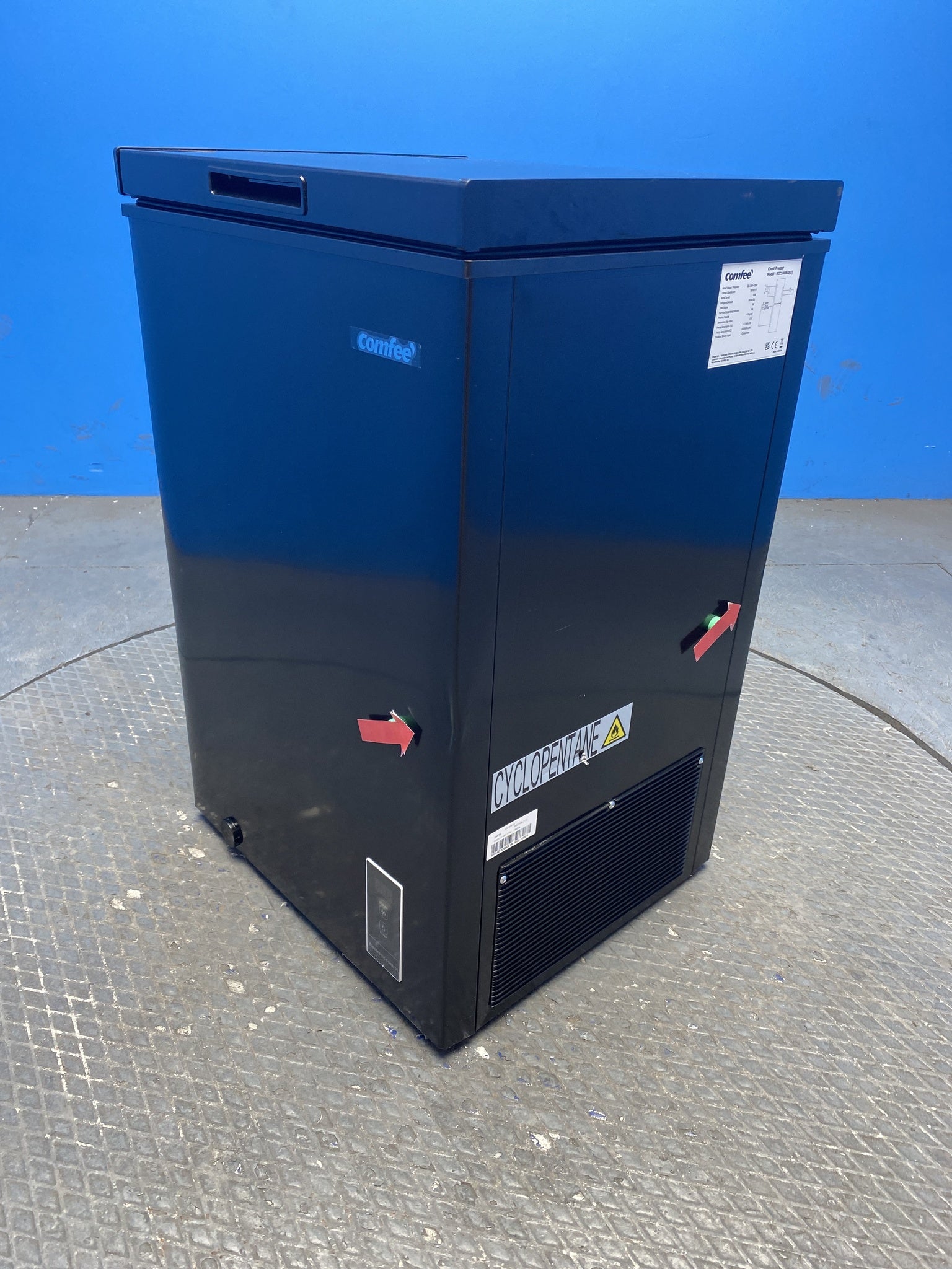 COMFEE' RCC100BL2 99L Freestanding Chest Freezer