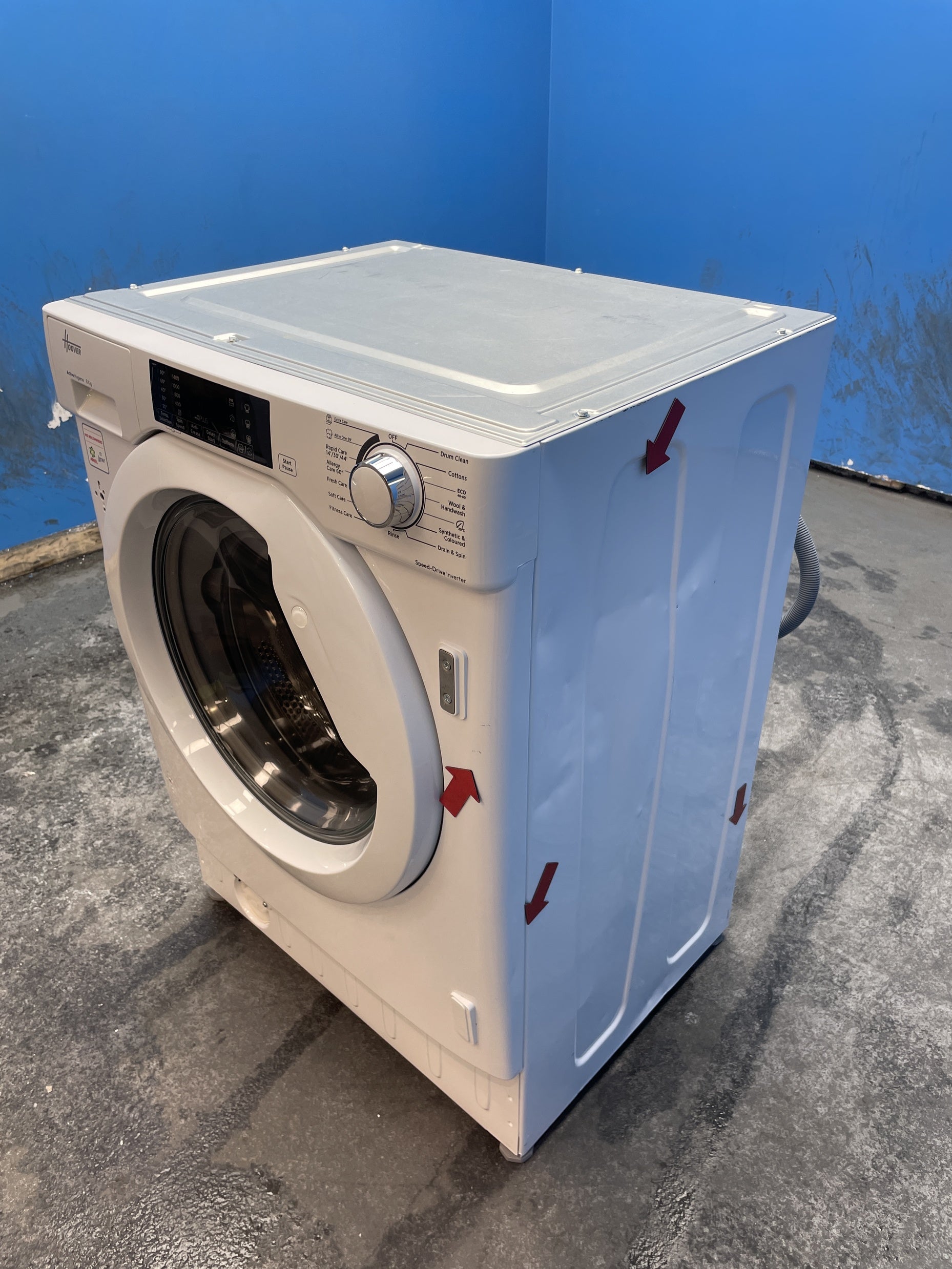 #GRC-163-375 - Hoover H-WASH 300 8kg 1400rpm Integrated Washing Machine – KG Mode Sensor, White