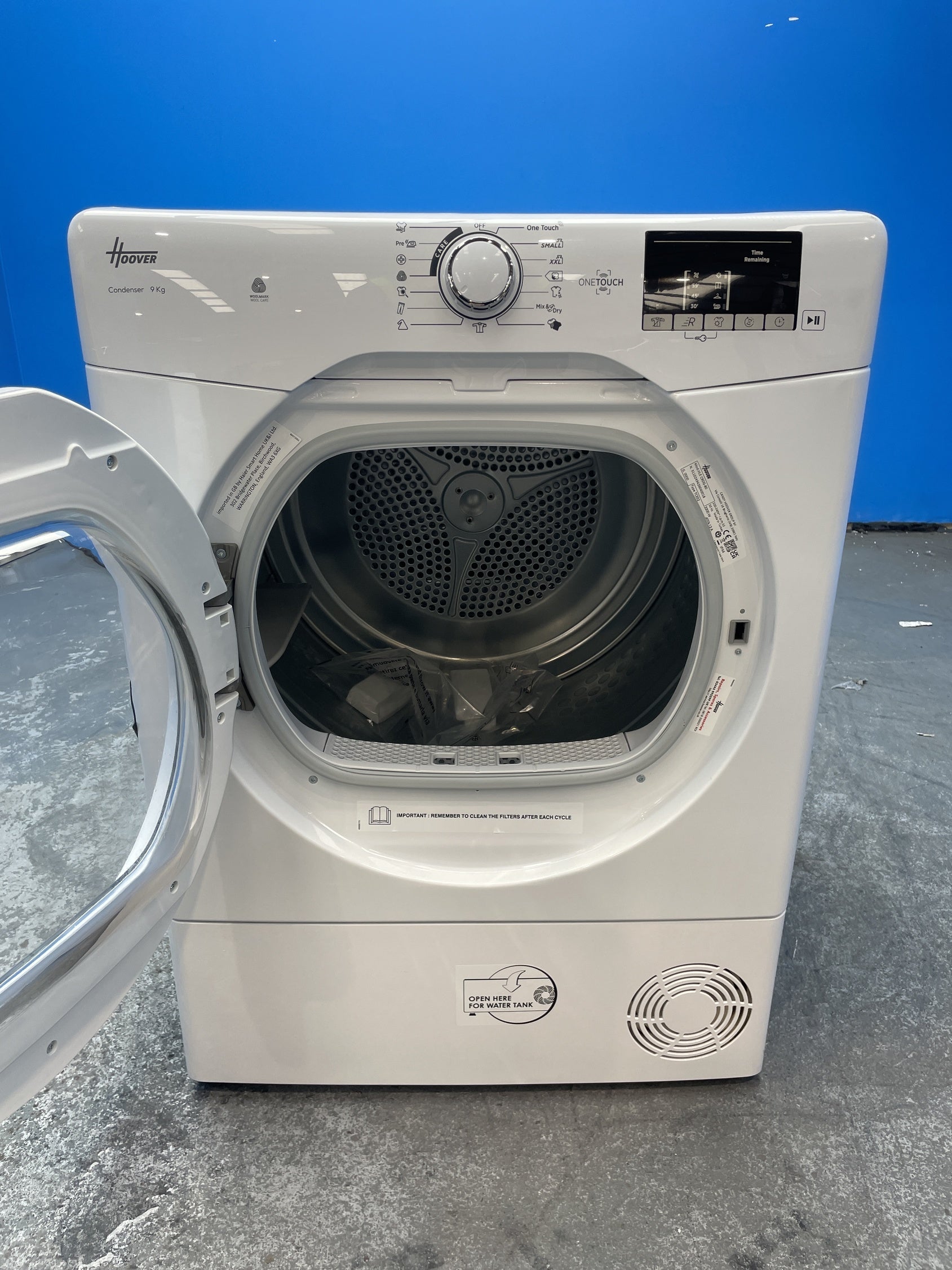 #GRC-145-141 - Hoover H-DRY 300 HLE C9DG 9kg Condenser Tumble Dryer