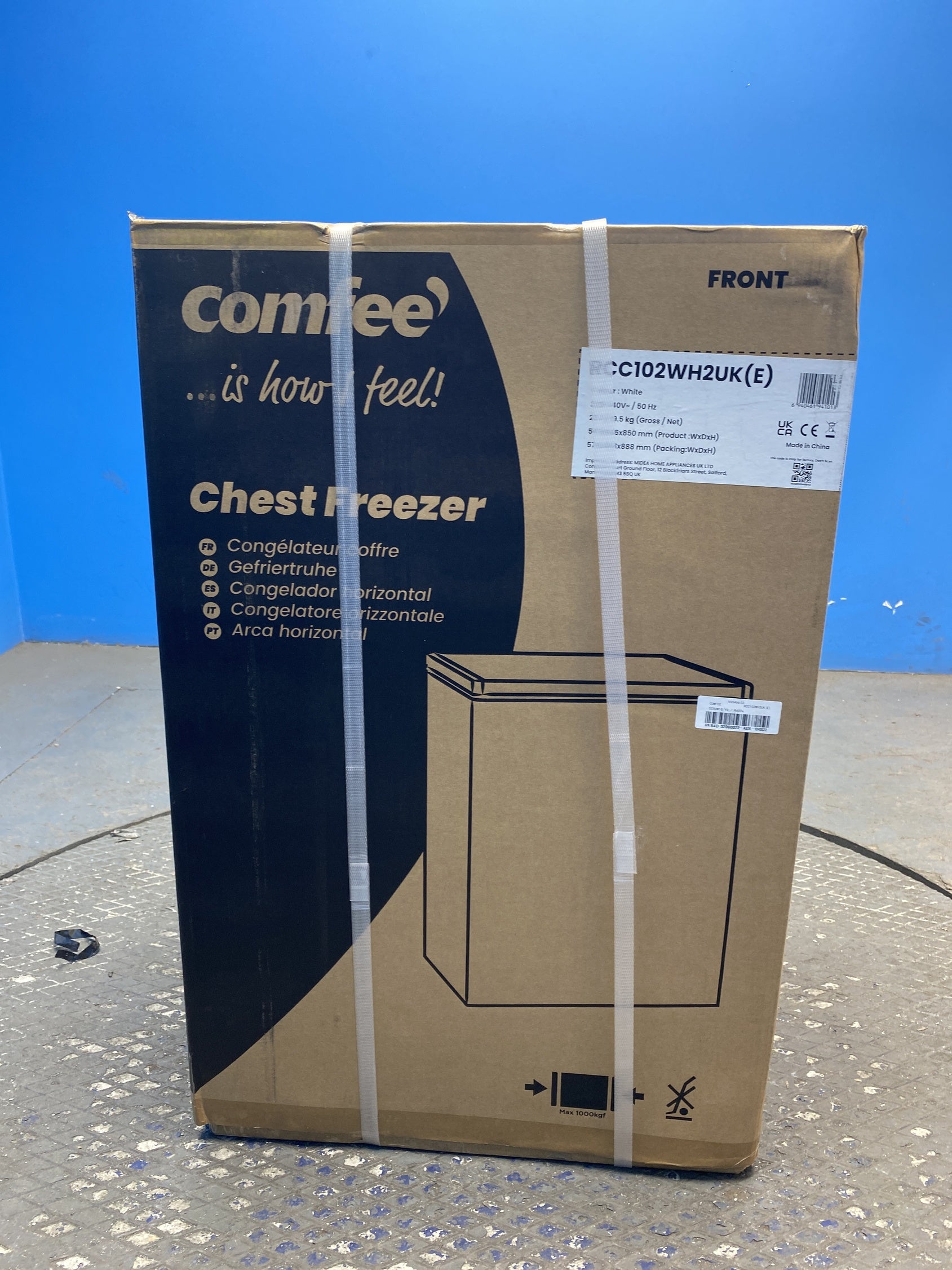 #GRC-158-897 - Comfee RCC102WH2UK(E) 99 Litre Capacity Dual Mode Chest Freezer