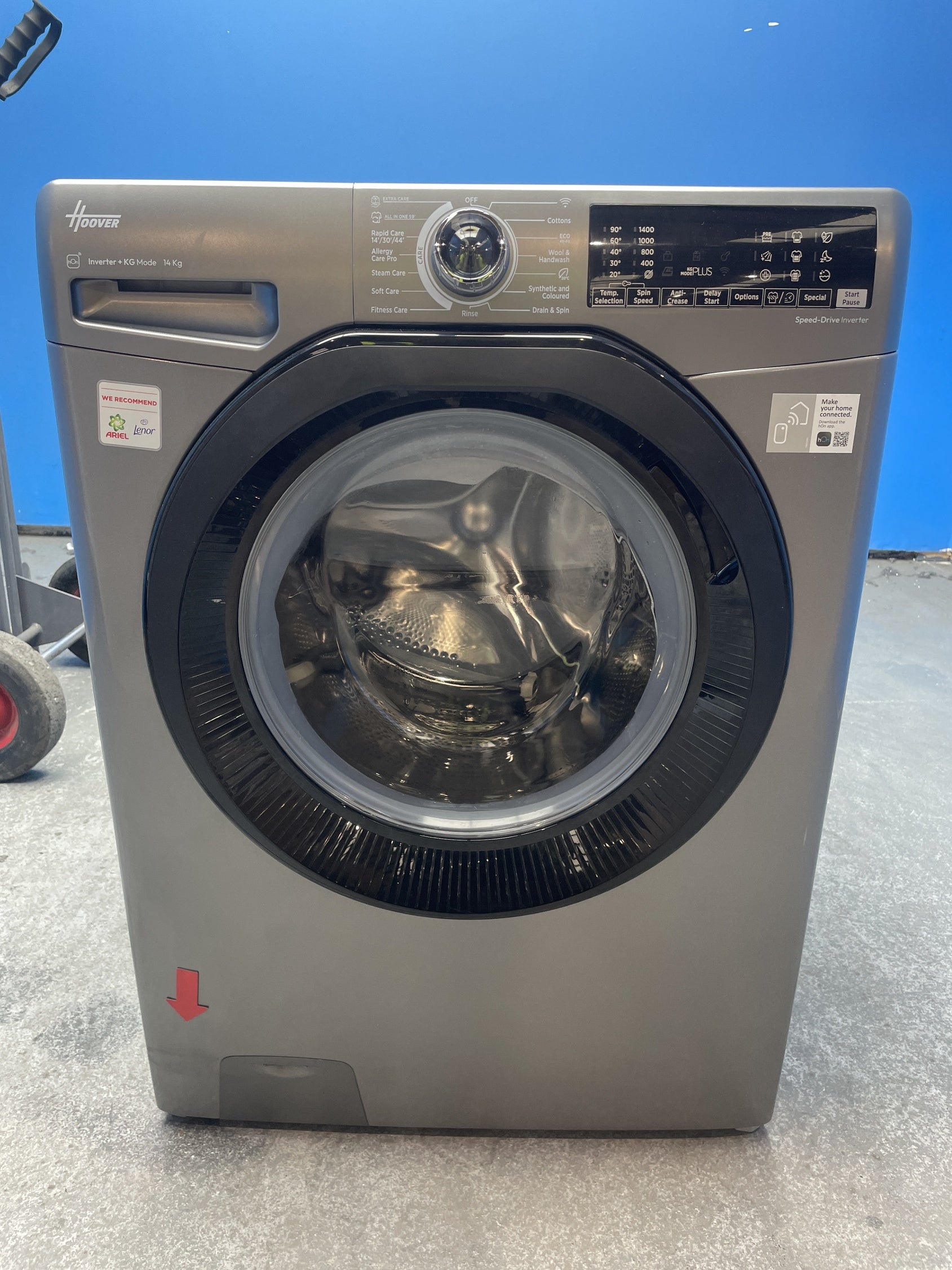 #GRC-158-344 - Hoover H3WPS4146TAMBR 14kg 1400rpm Wi-Fi Washing Machine