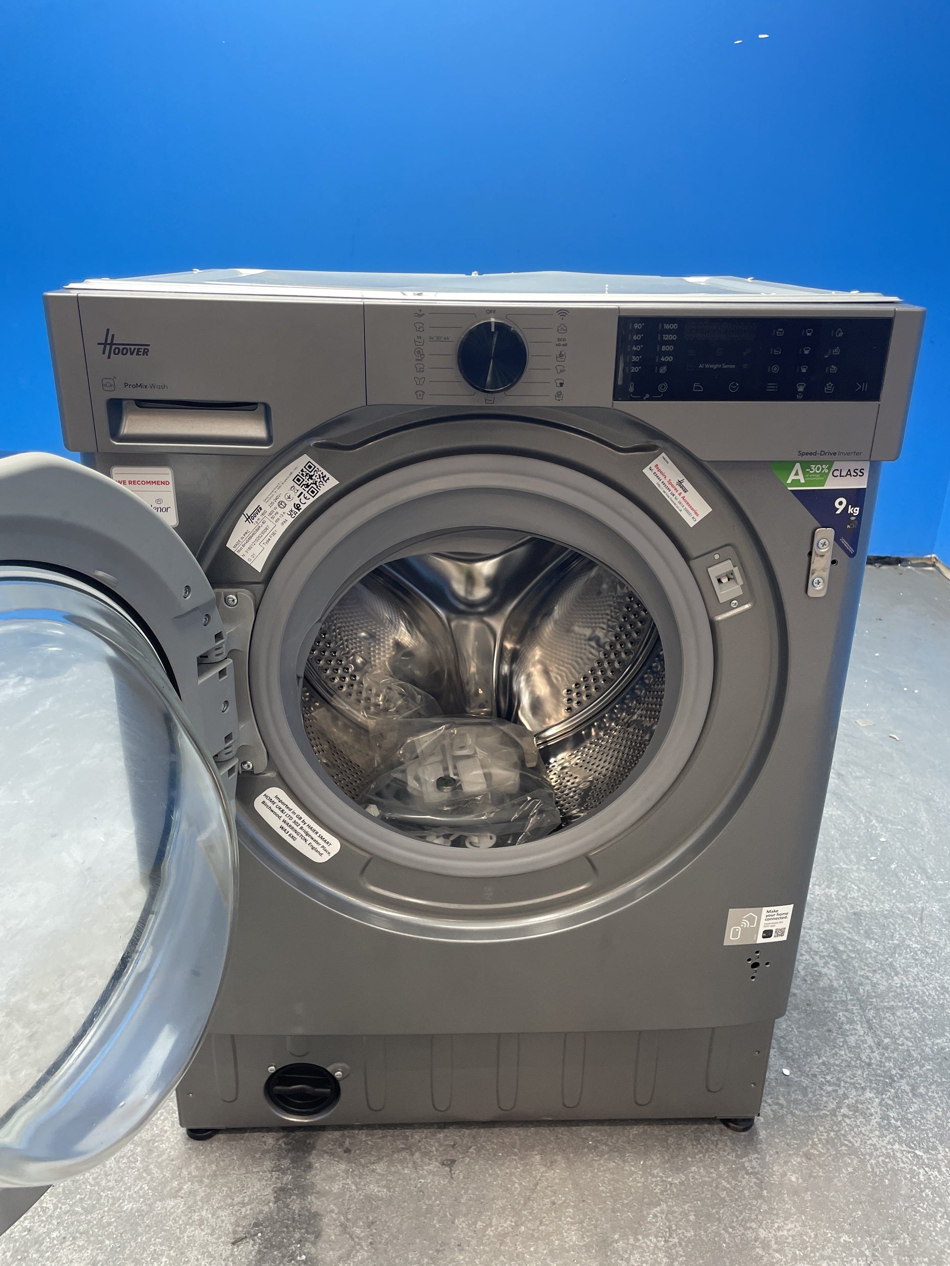 #GRC-159-603 - Hoover BH4S69M6DB9RJ-80 9kg 1600rpm Integrated Washing Machine
