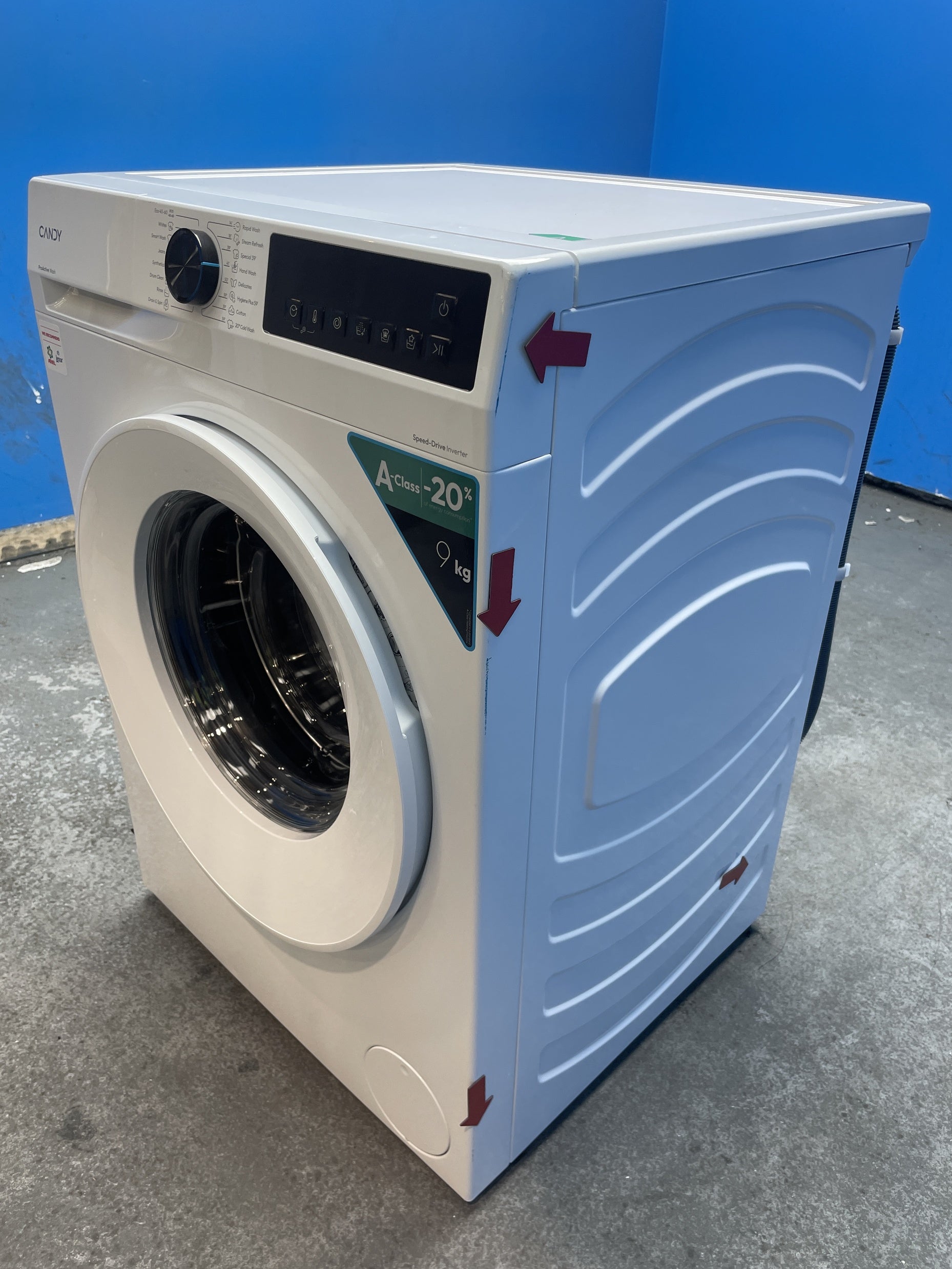 #GRC-158-370 - Candy Quick Pro GD 498-80 9kg 1400rpm Washing Machine