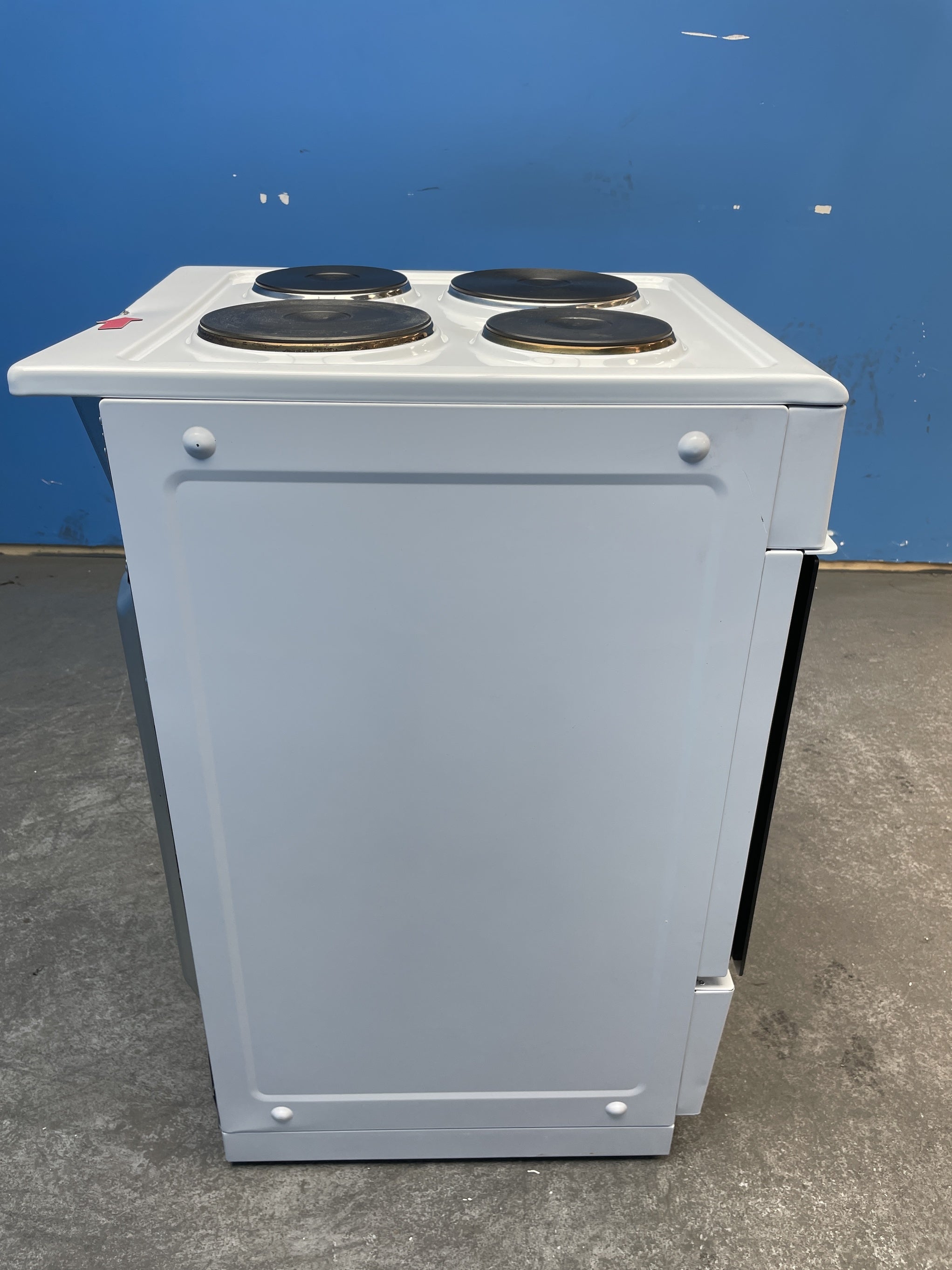 #GRC-163-884 - Midea 50cm Electric Cooker – Solid Plate Hob, Integrated Grill, White