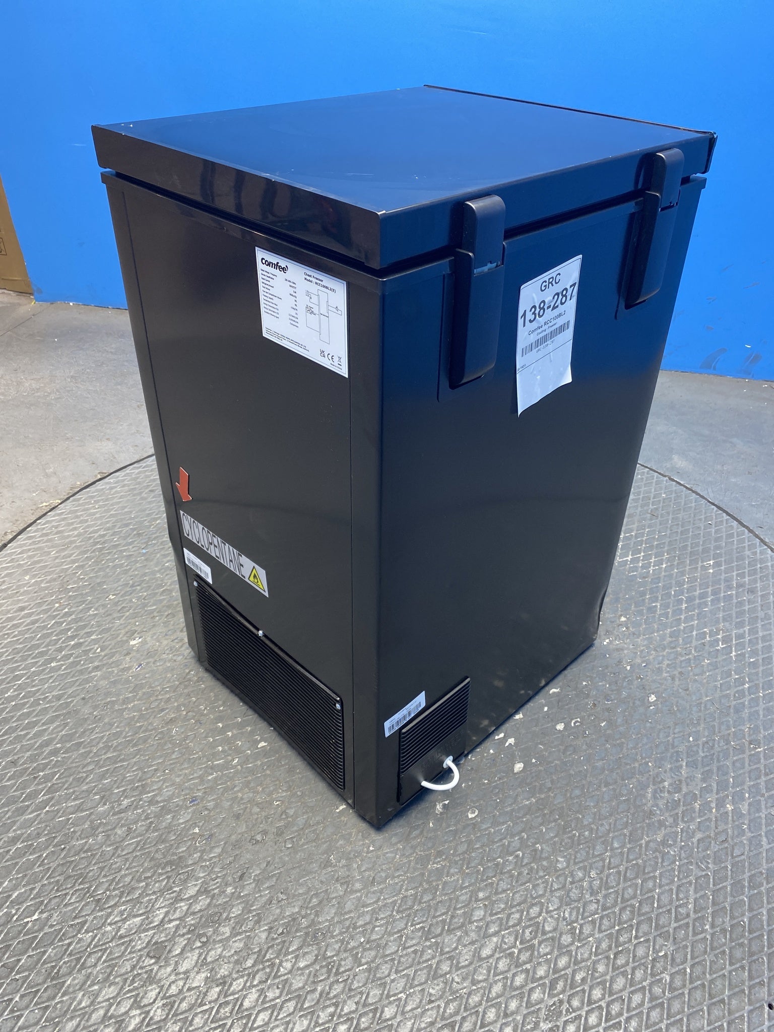 COMFEE' RCC100BL2 99L Freestanding Chest Freezer