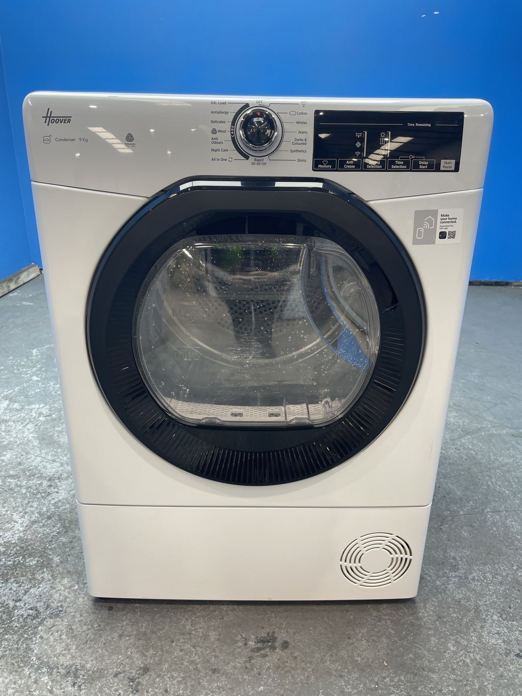#GRC-153-536 - Hoover H-DRY 350 HREC9TBE-80 9kg Condenser Tumble Dryer