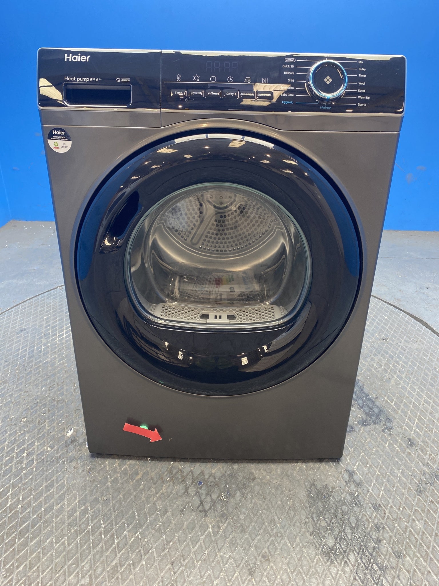 Haier HD90-A2939S Series 3 9kg Heat Pump Tumble Dryer