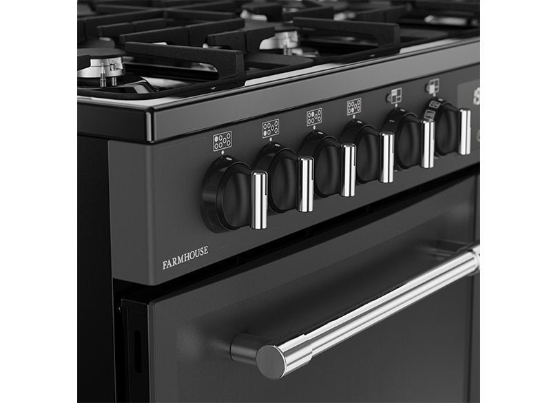 Belling Farmhouse 444411828 100cm Dual Fuel Range Cooker Anthracite – Renew 2 U