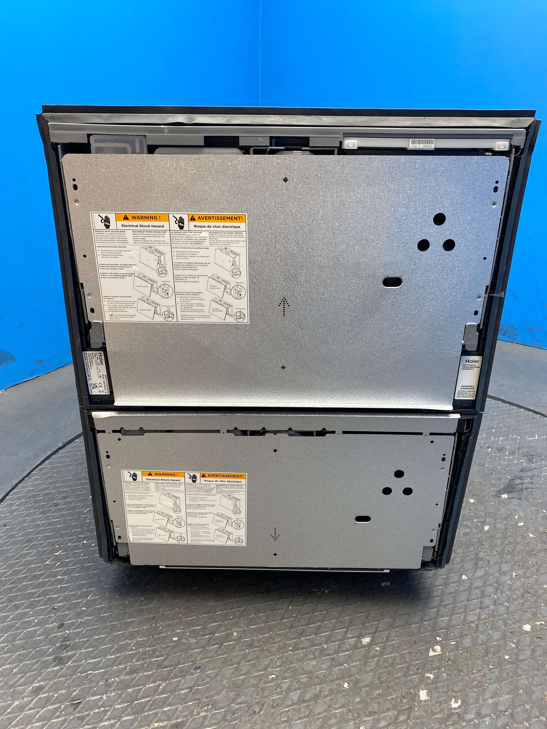 Haier XDD 66E5LS-80 12 Place Integrated Double Dishwasher