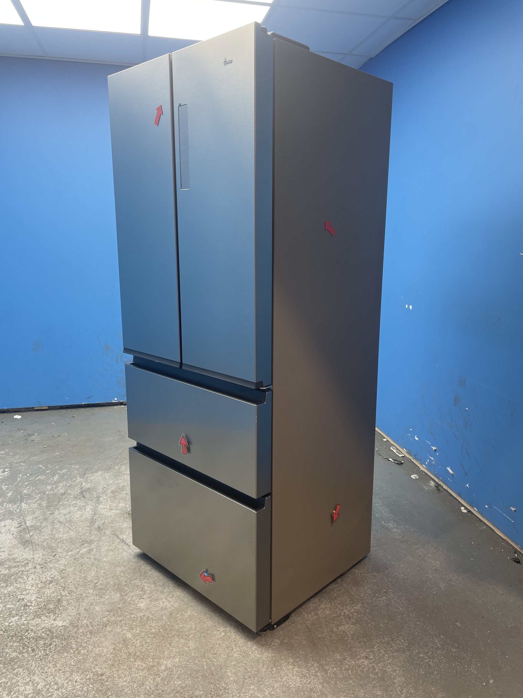 #GRC-159-616 - Hoover H-FRIDGE 700 HONFQ2T718EXK 402L French Door Fridge Freezer