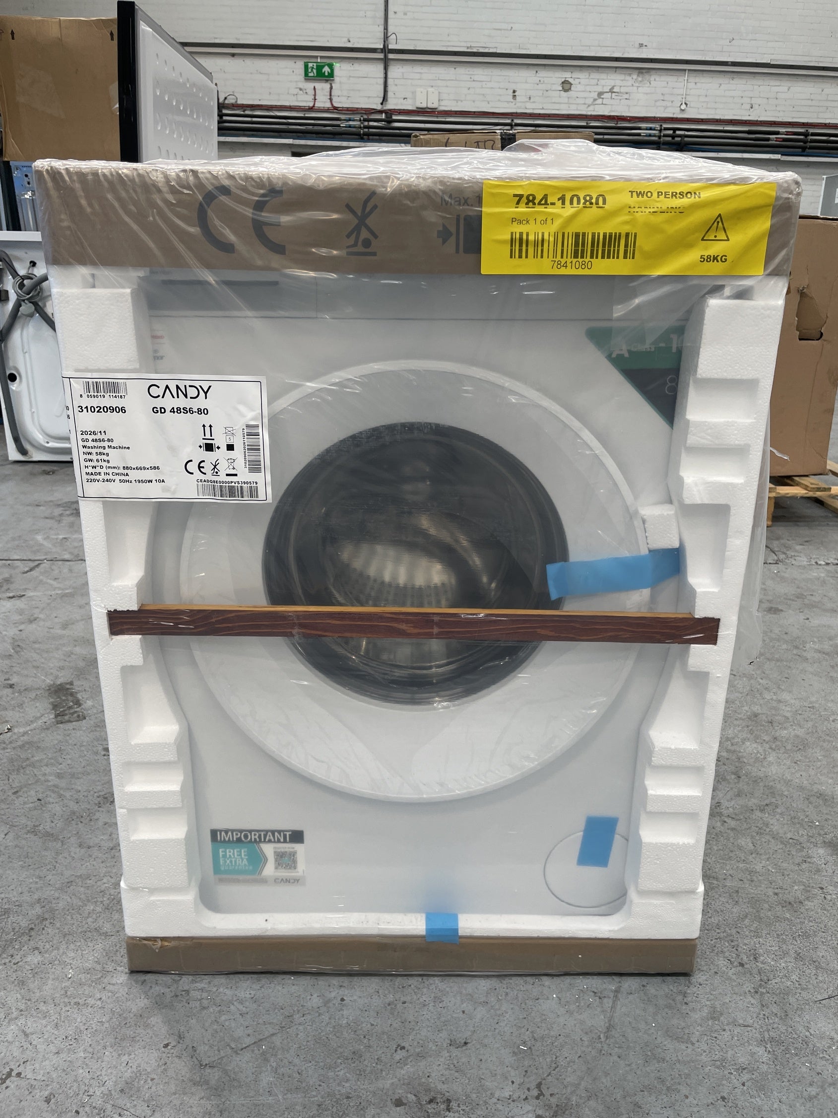 #GRC-158-409 - Candy GD 48S6-80 Quick Pro 8kg 1400 Spin Washing Machine