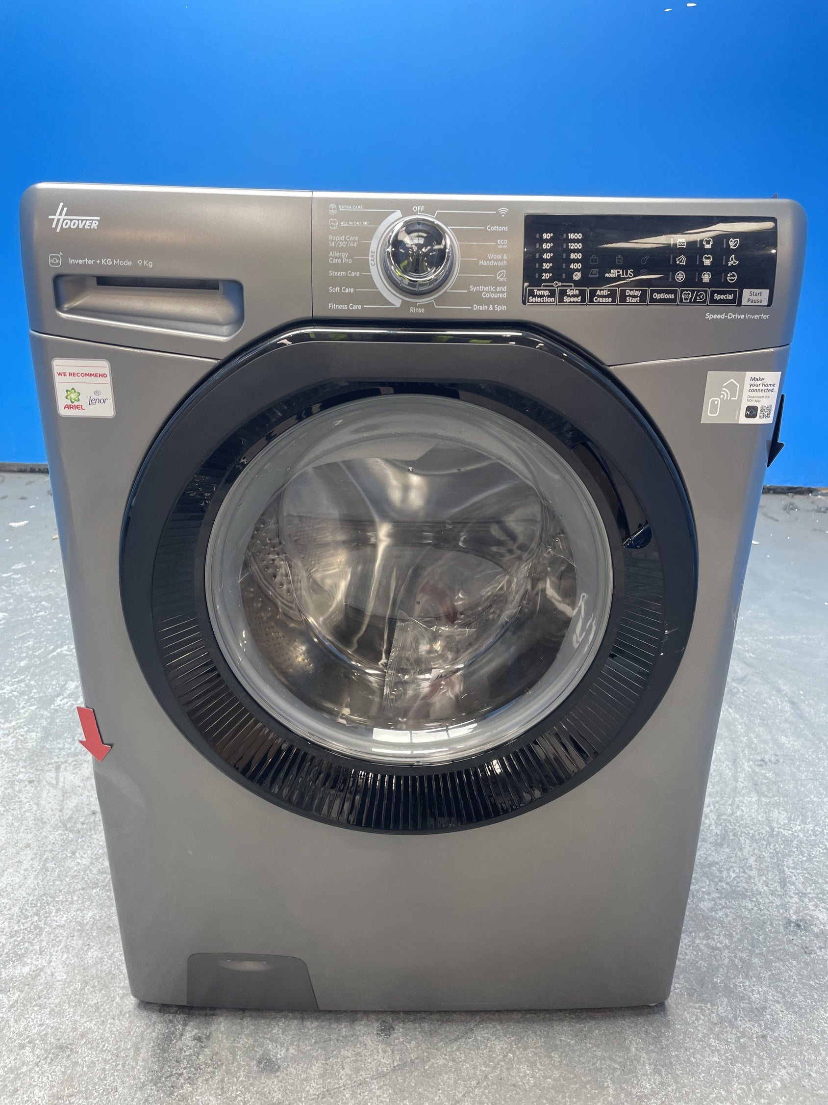 #GRC-159-494 - Hoover H-WASH 350 H3WPS696TMBR6 9kg 1600rpm Washing Machine
