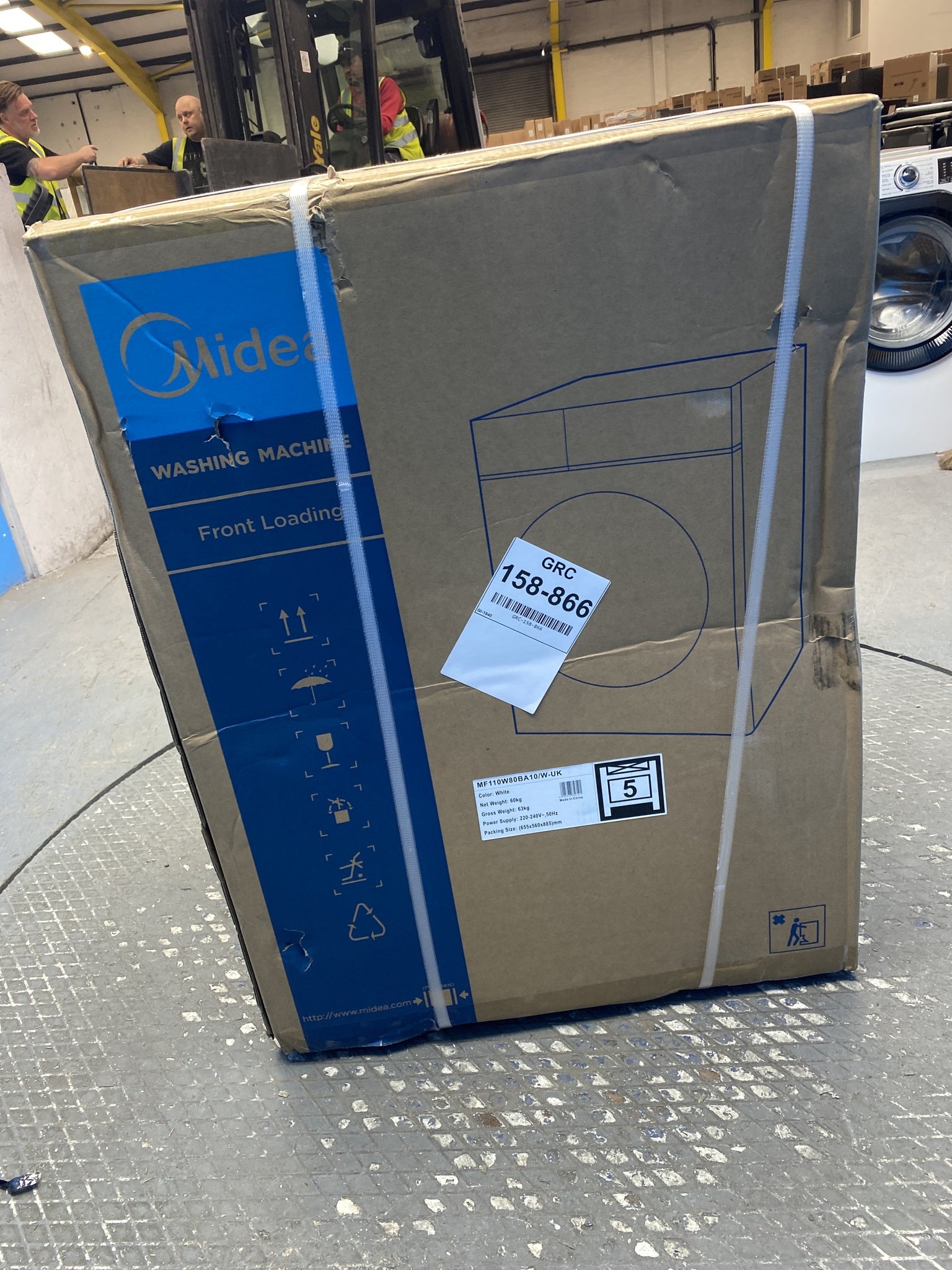 #GRC-158-866 - Midea MF110W80BA10/W 8kg 1400rpm Washing Machine