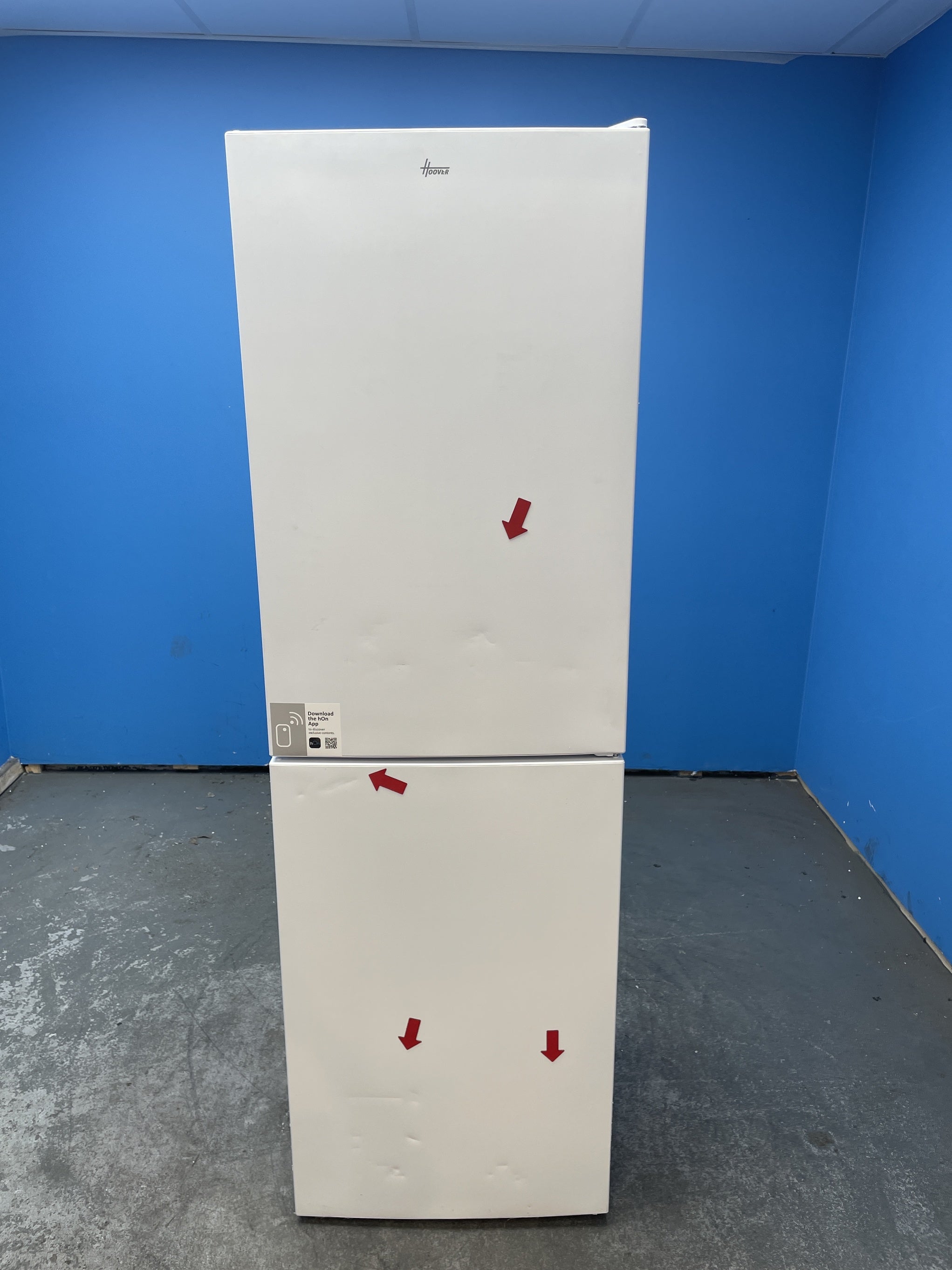 #GRC-159-266 - Hoover HVT3CLECKIHW 235 Litre Combi Fridge Freezer