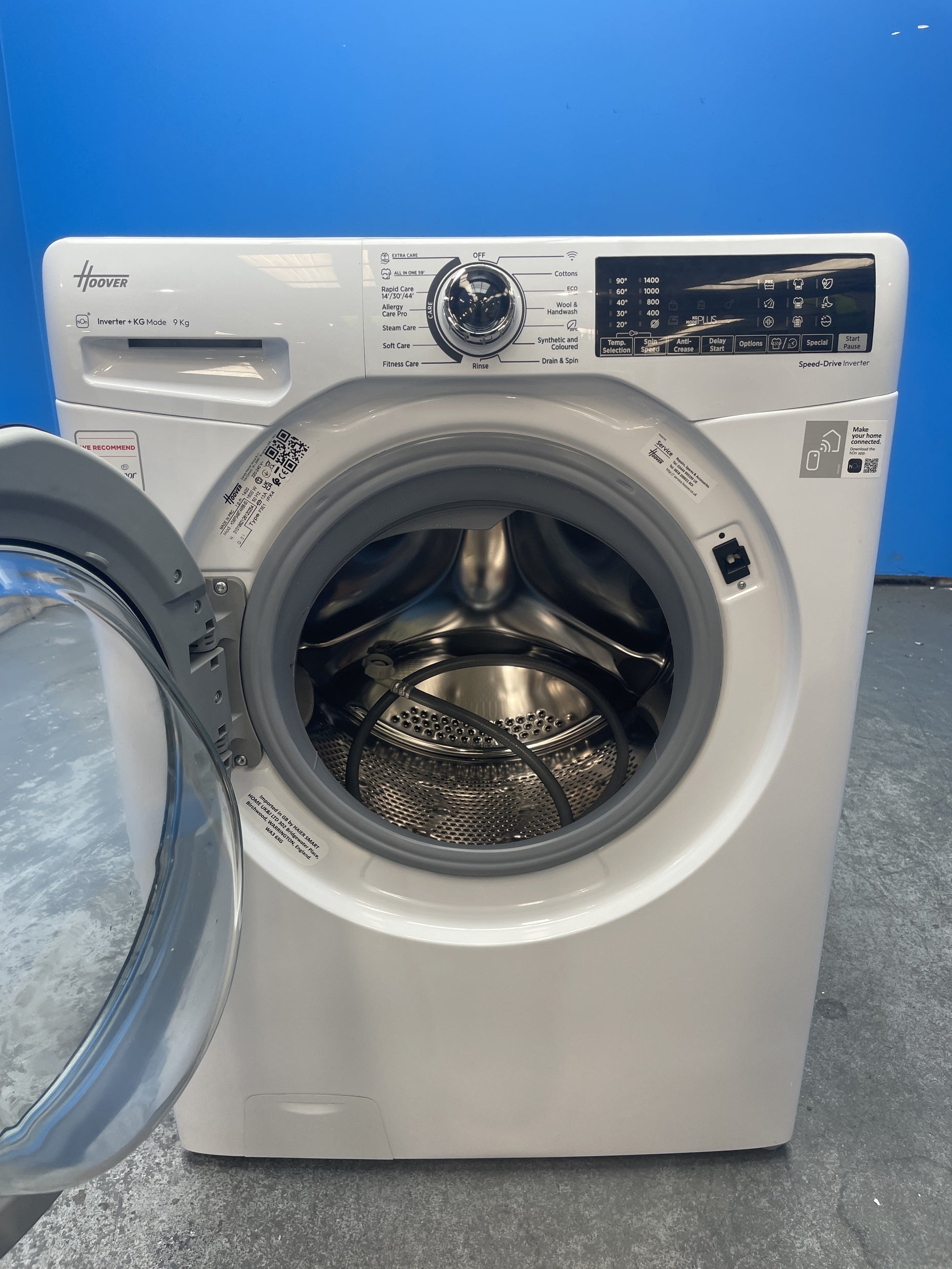 #GRC-158-533 - Hoover H3WPS496TAMB6 9kg 1400 Spin Washing Machine