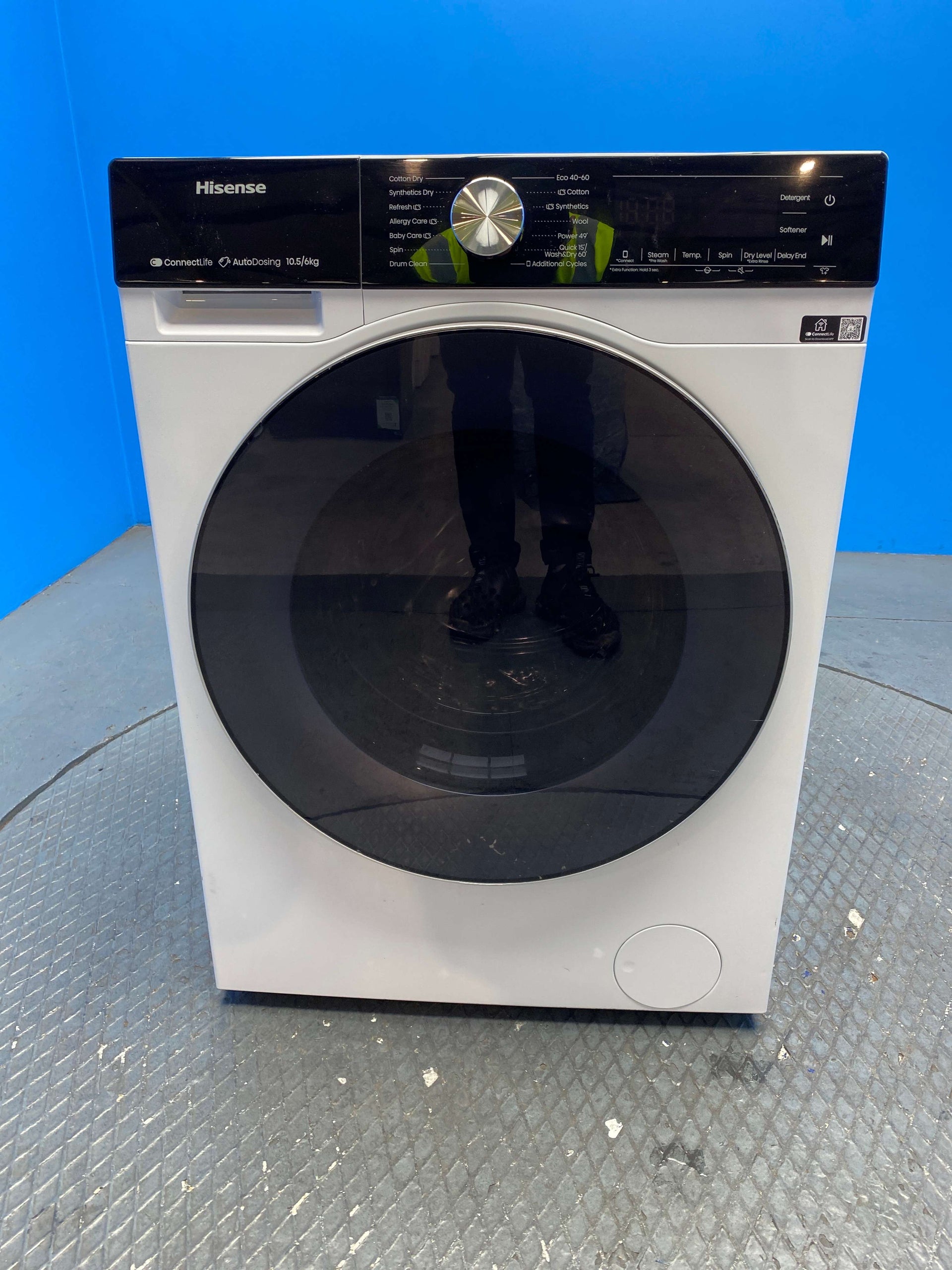 Hisense WD5S1045BW Series 5 10kg / 6kg 1400 Spin Washer Dryer