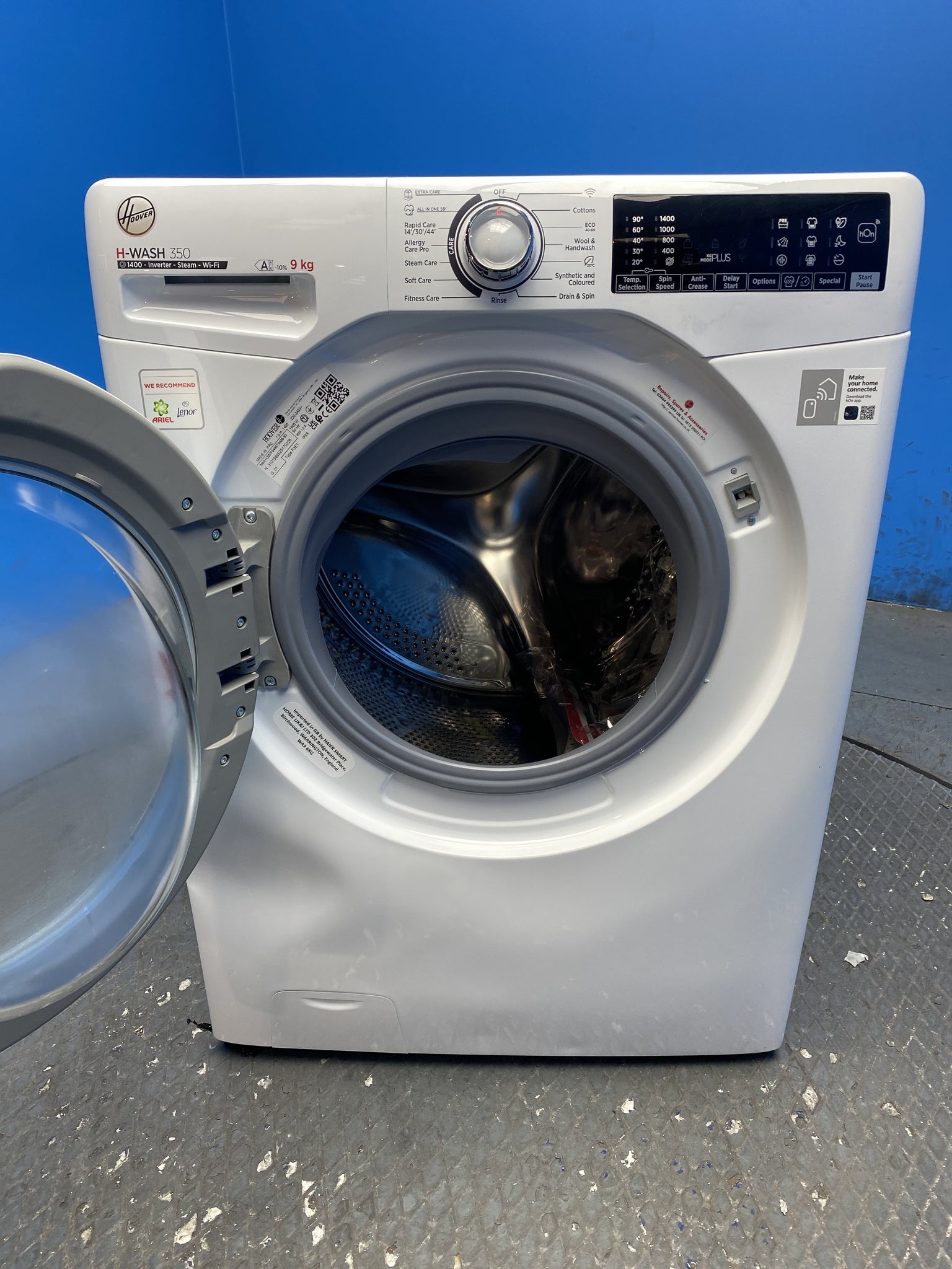 Hoover H3WPS496TAM6 9kg 1400 Spin Washing Machine
