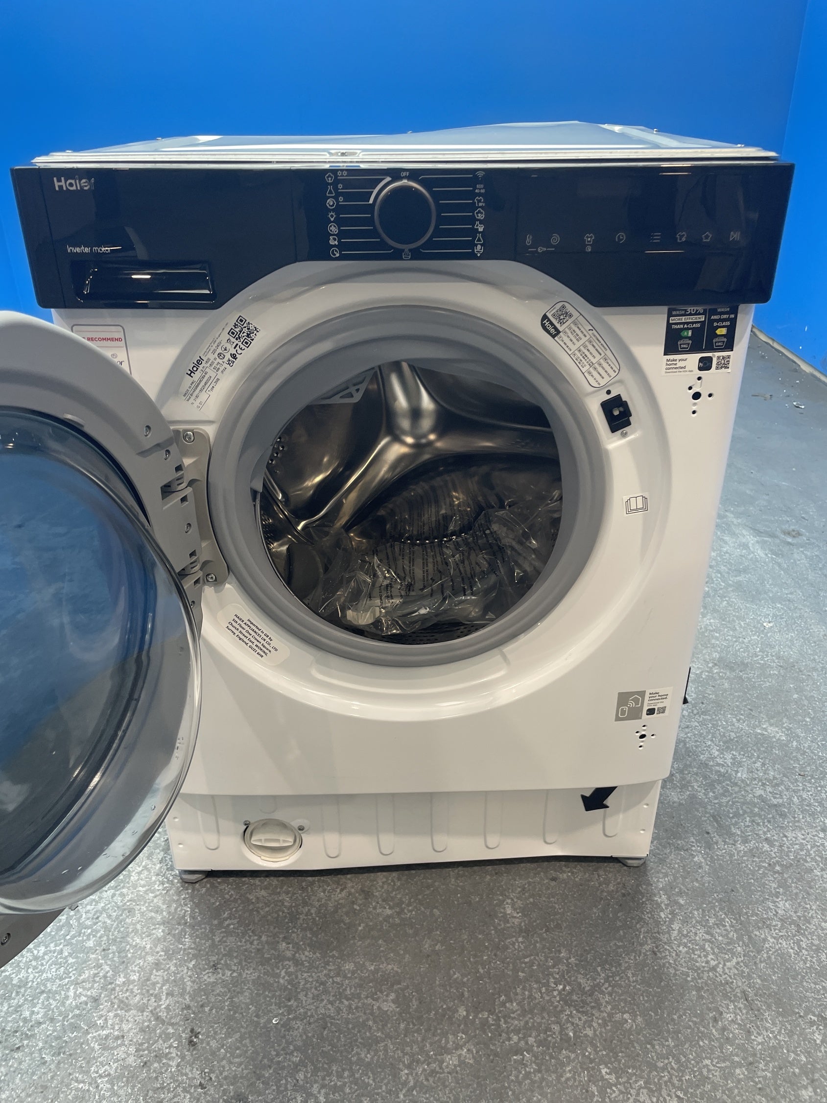 #GRC-155-814 - Haier Series 6 BHA6S696M6DB9-80 9/6kg 1600rpm Integrated Washer Dryer
