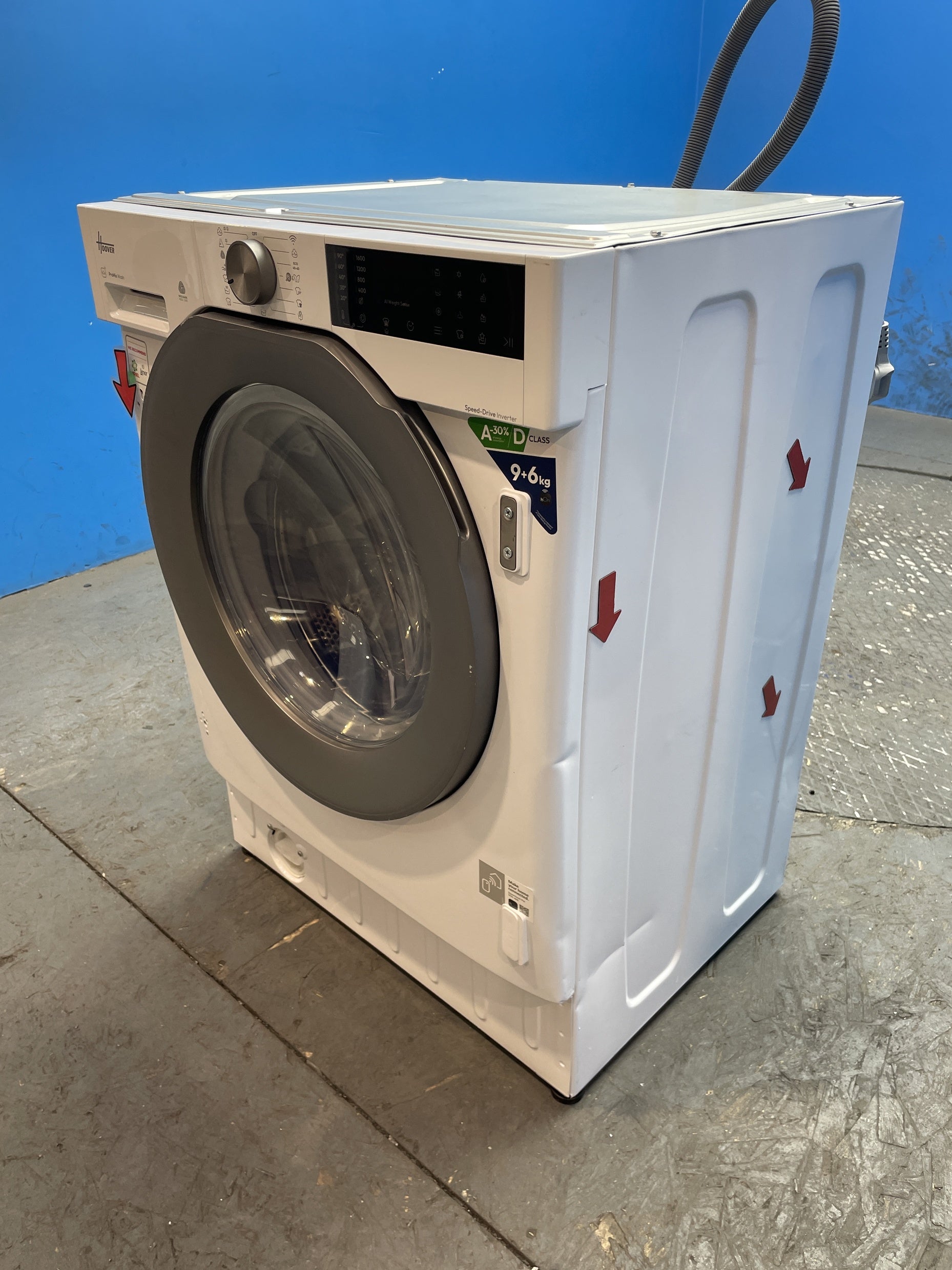 #GRC-155-198 - Hoover BH4S696M6DR9B-80 Built-in 9kg/6kg 1600rpm Washer Dryer