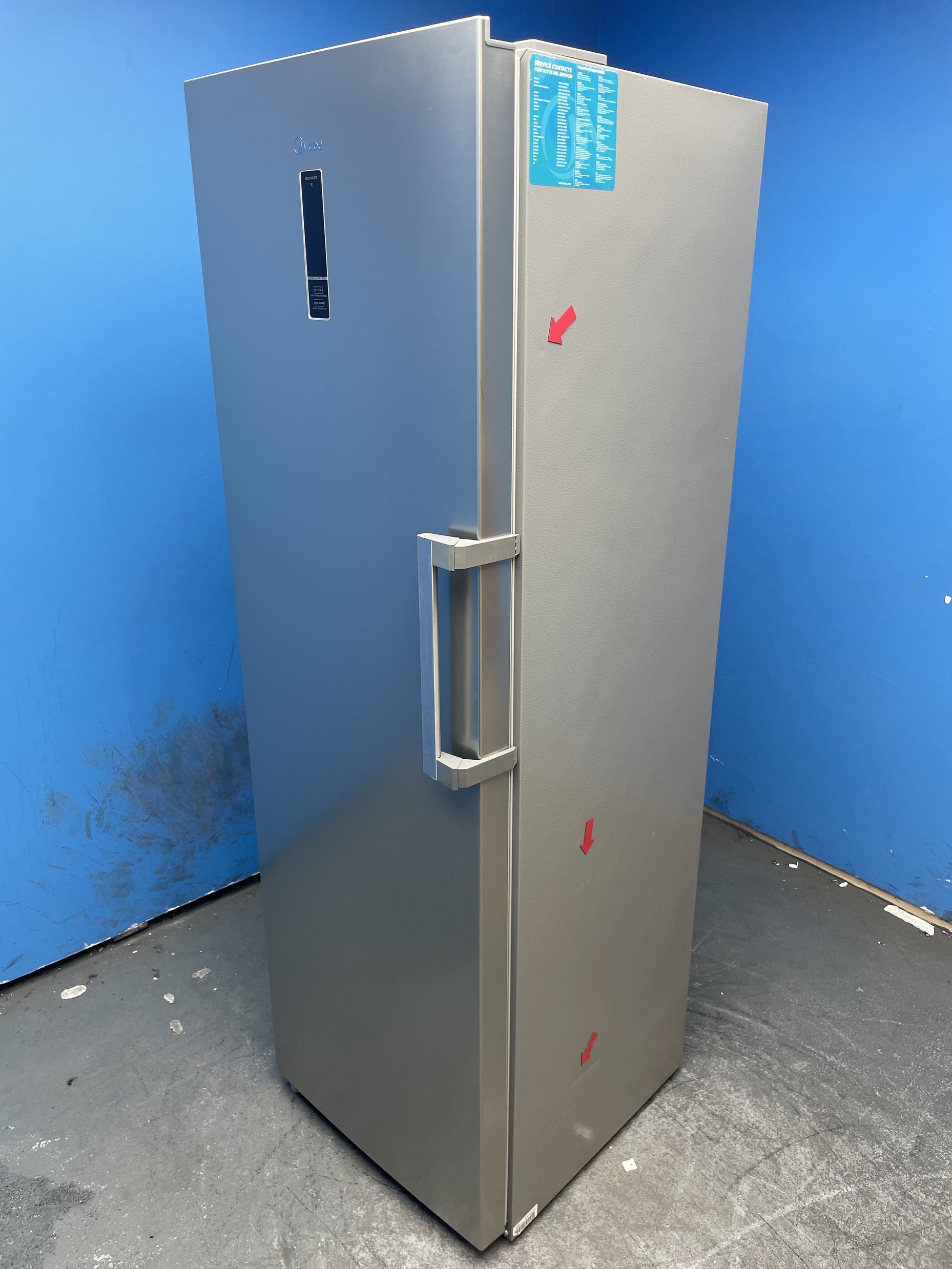 #GRC-158-801 - Midea MDRU385MTE46 185cm Frost Free Upright Freezer