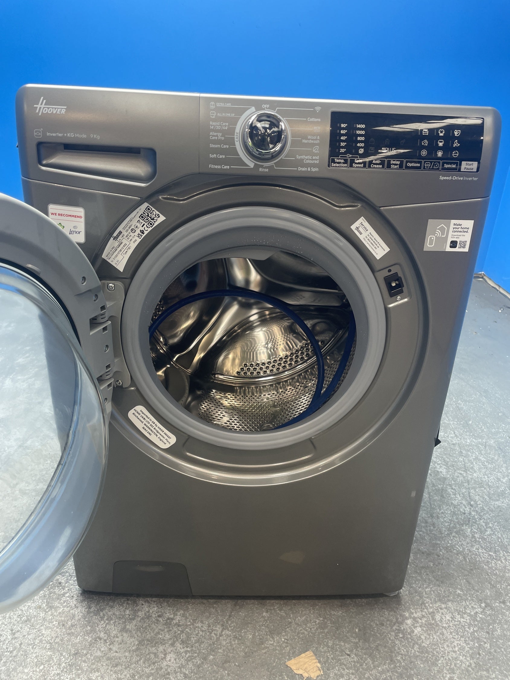 #GRC-159-273 - Hoover H3WPS496TAMBR680 9kg 1400 Spin Washing Machine